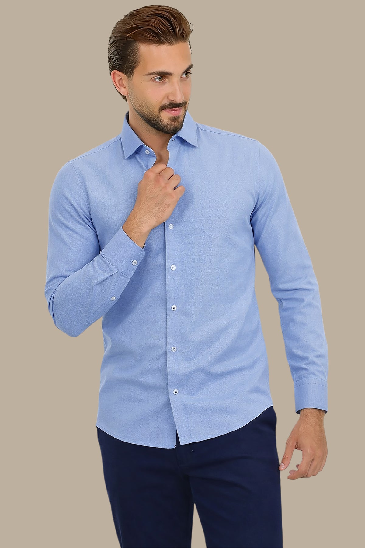 Chambray Slim Fit Shirt