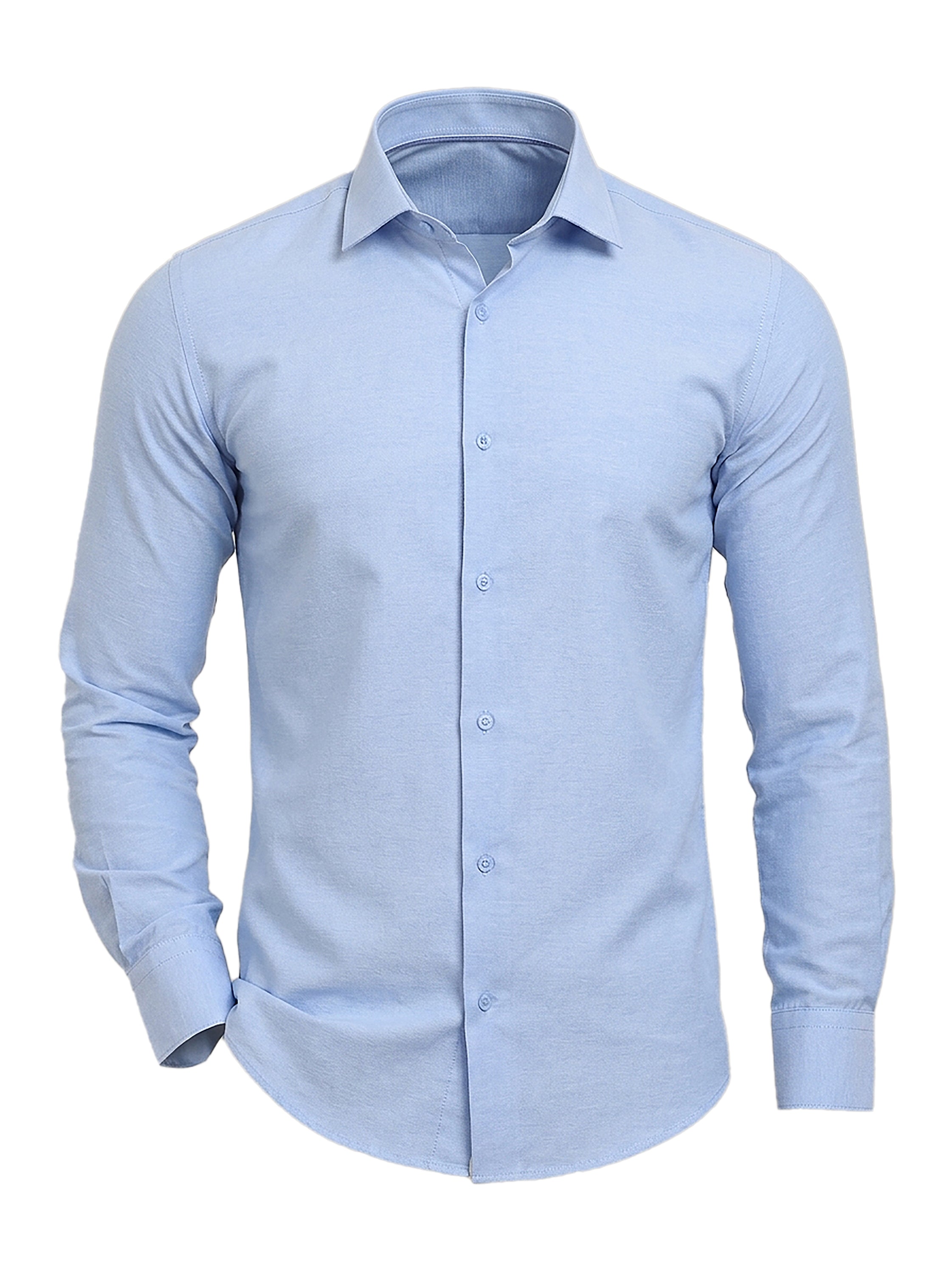 Shirt Chambray Slim Fit | Aqua