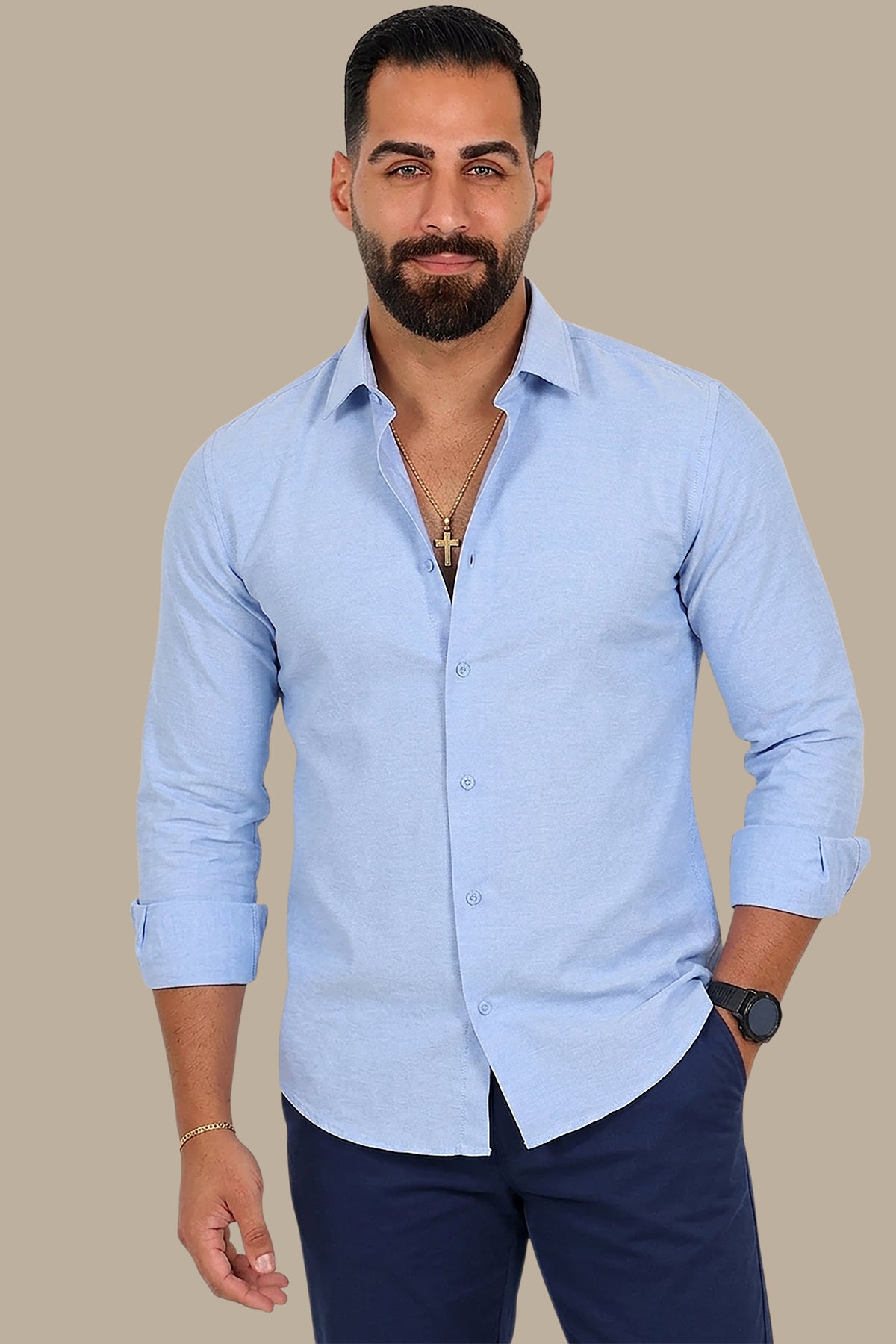 Chambray Slim Fit Shirt