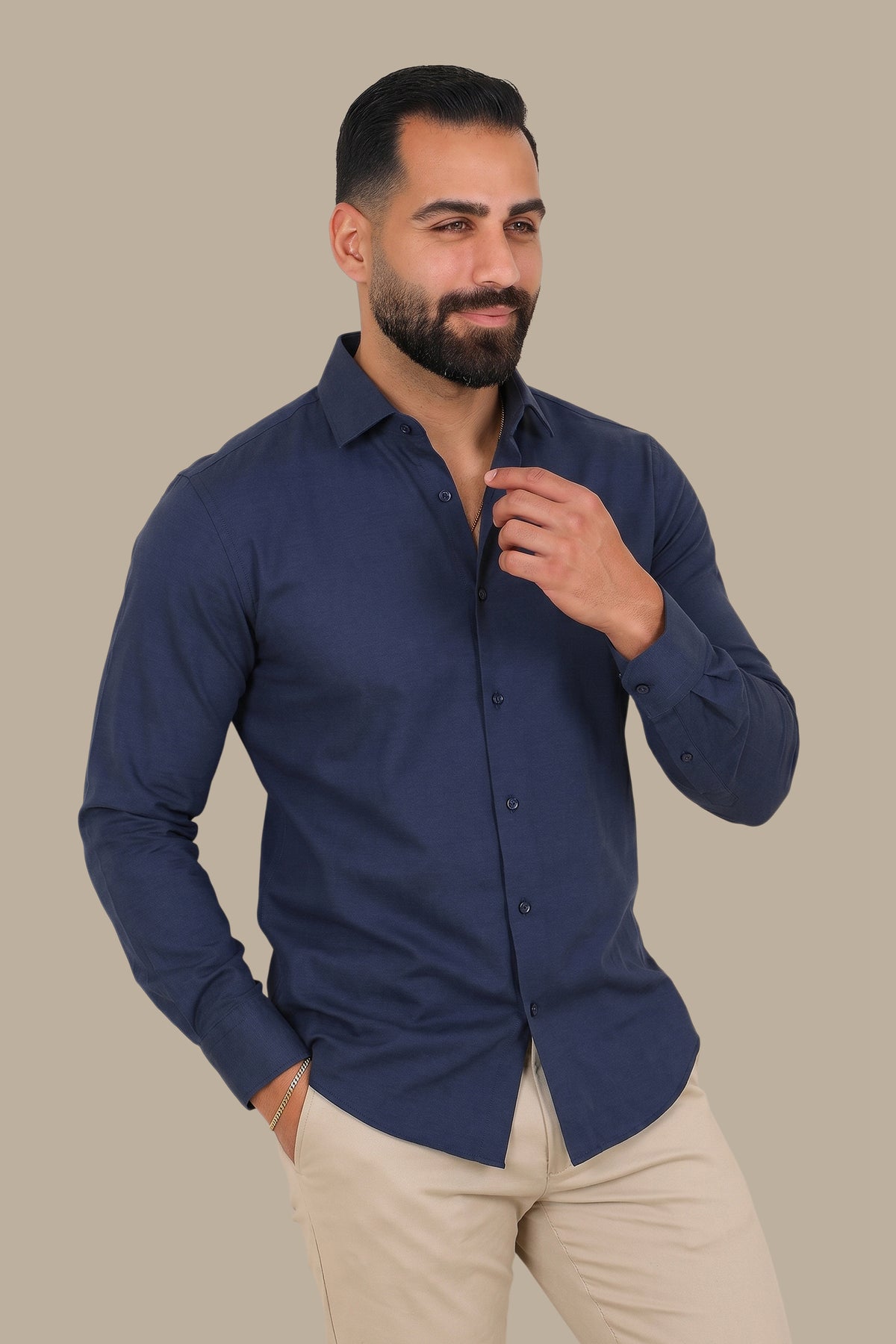 Chambray Slim Fit Shirt