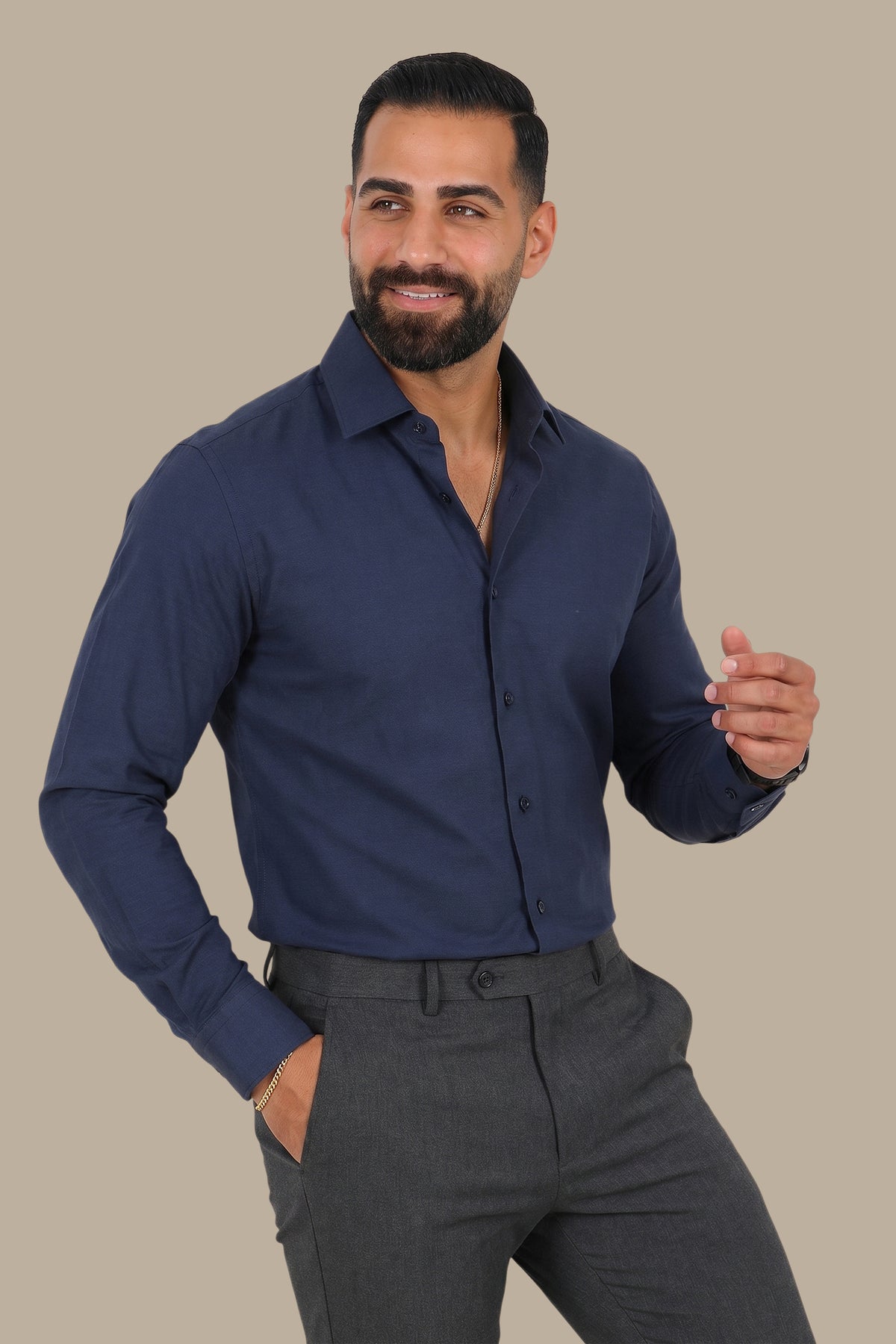 Chambray Slim Fit Shirt