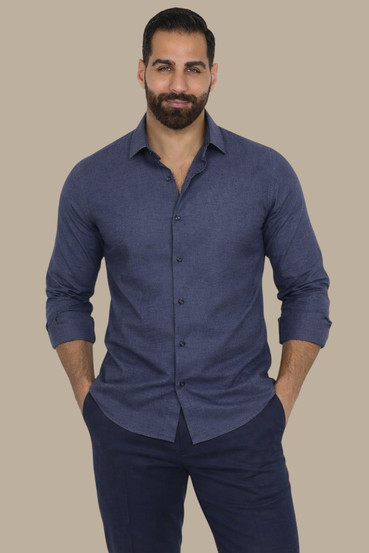 Chambray Slim Fit Shirt