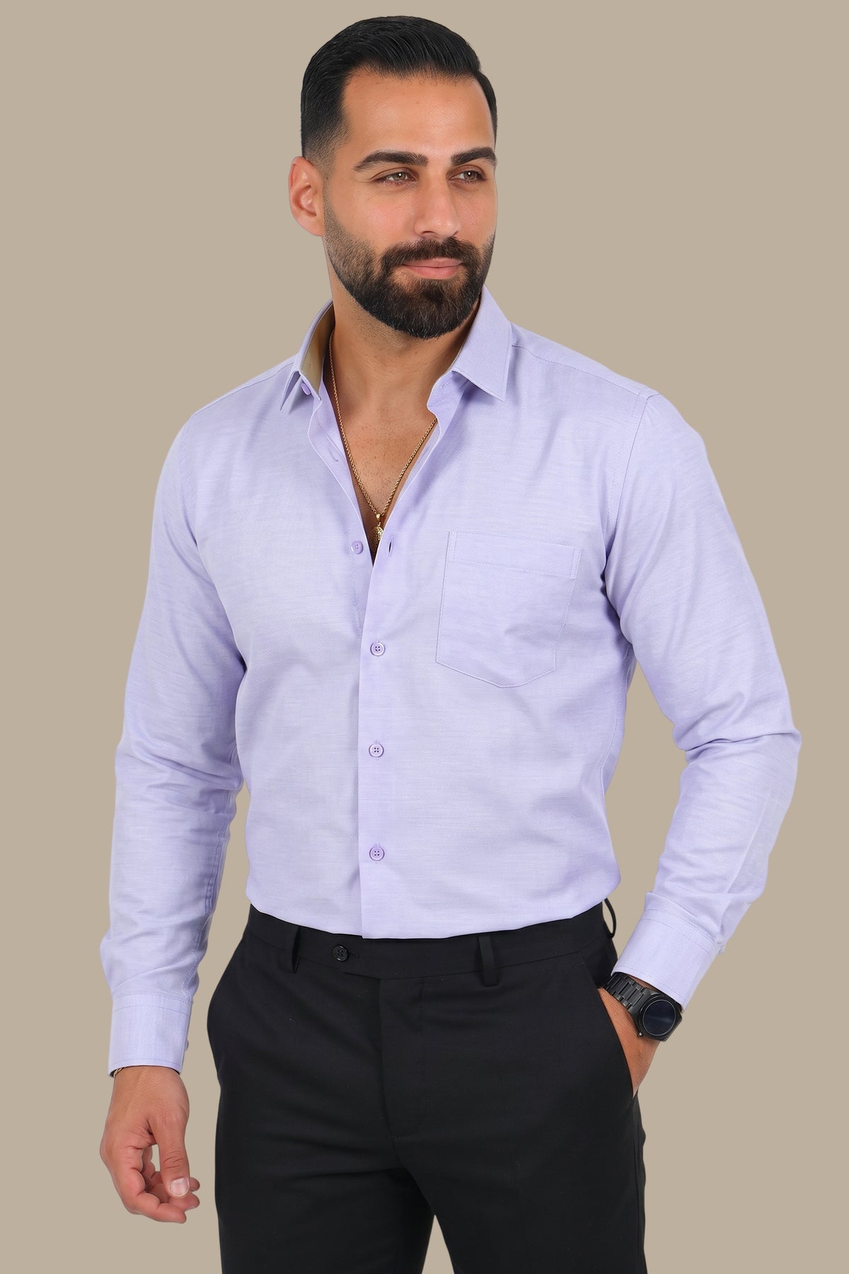Chambray Slim Fit Shirt