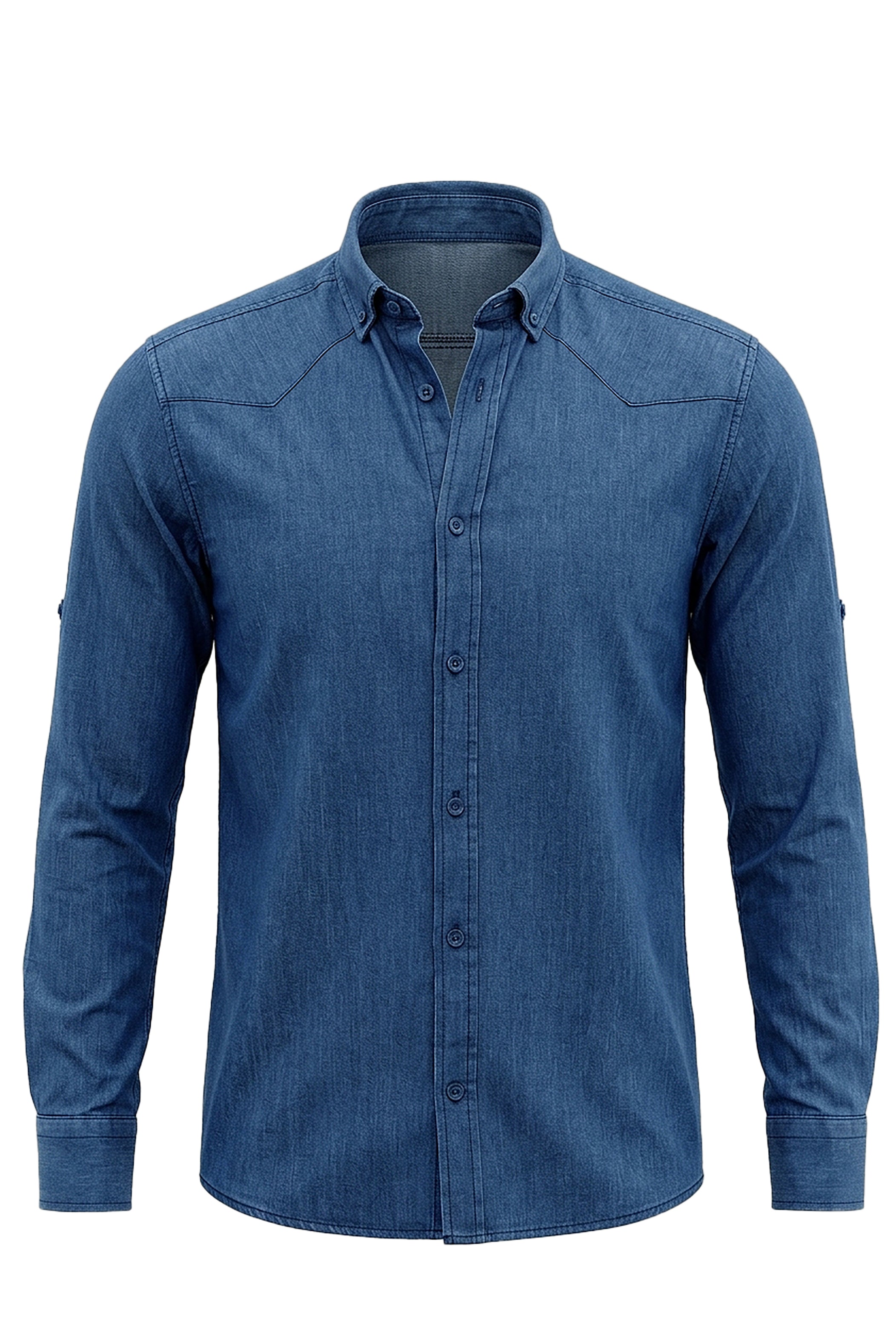 Casual Blue Denim Shirt