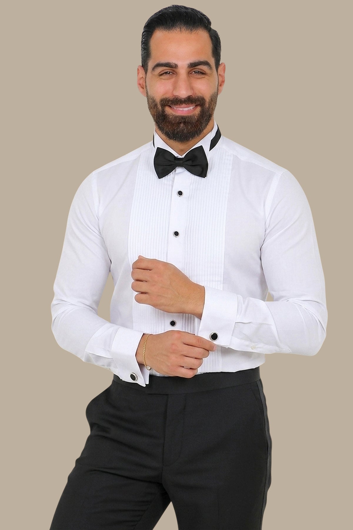 White Plissé Shirt