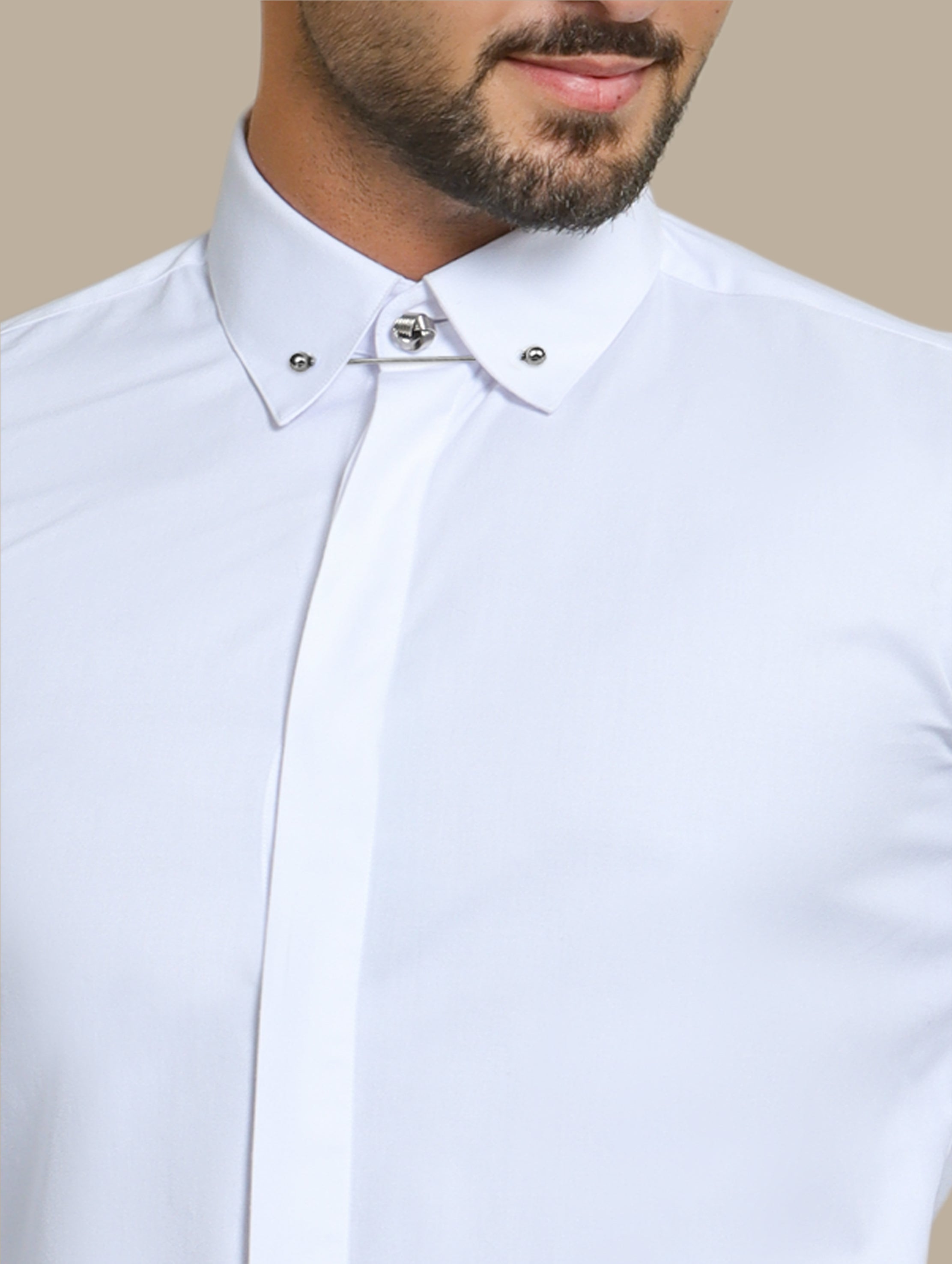 Shirt Pin Collar | White