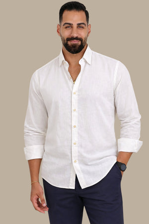 Earth Tones Elegance: Linen Off White