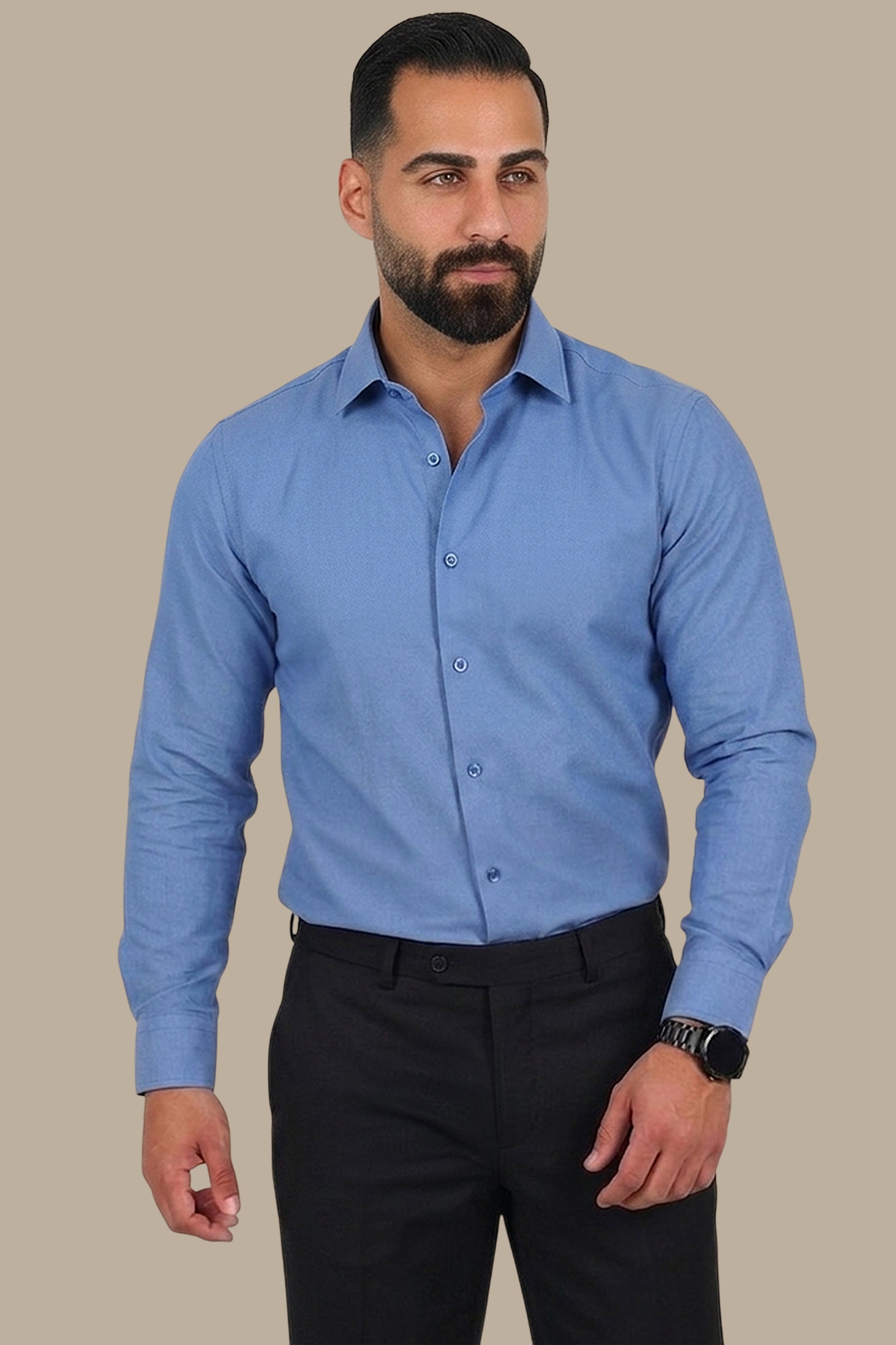 Shirt Oxford Slim | Petrol