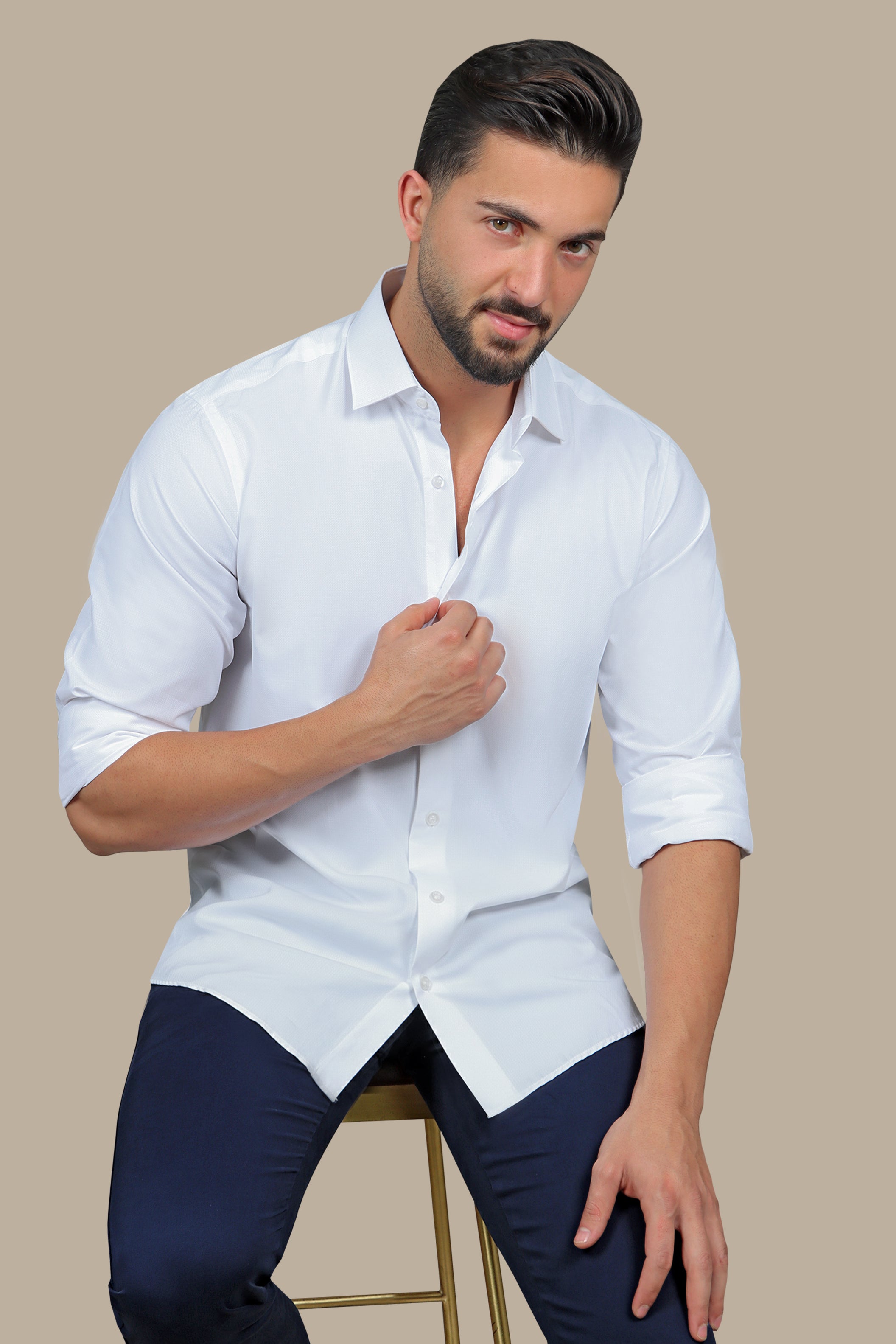 Shirt Piqué Regular | White