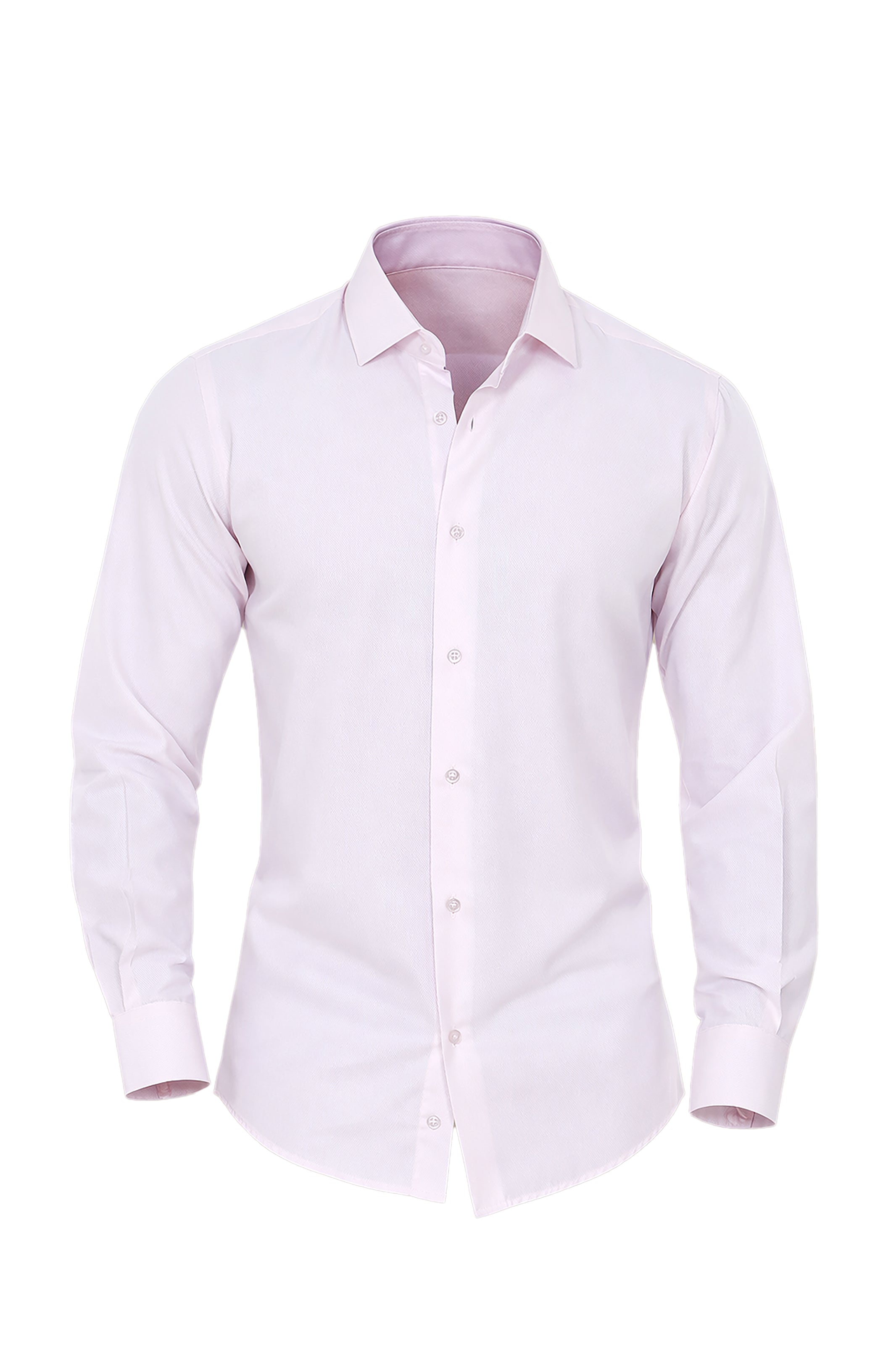 Light Pink Pique Regular-Fit Shirt