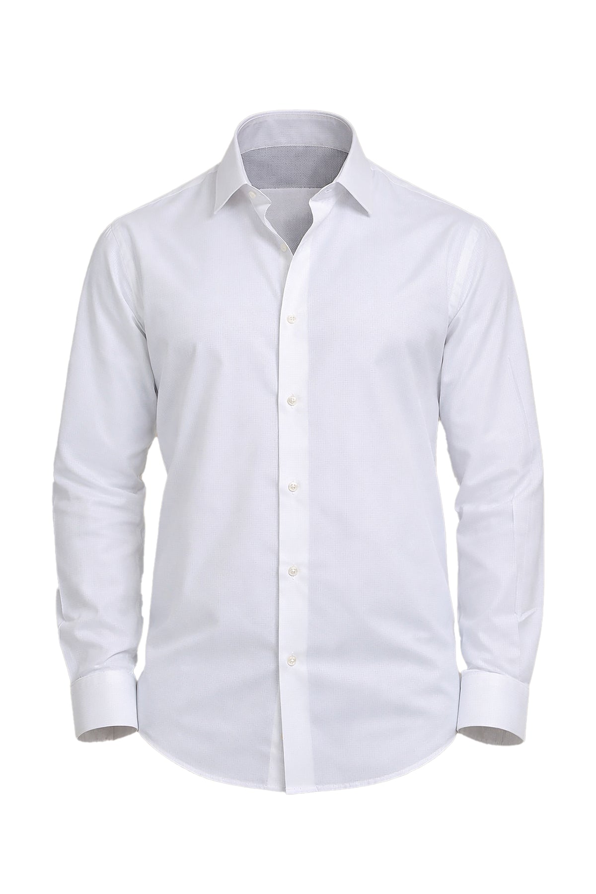 Shirt Regular Small Checks | White
