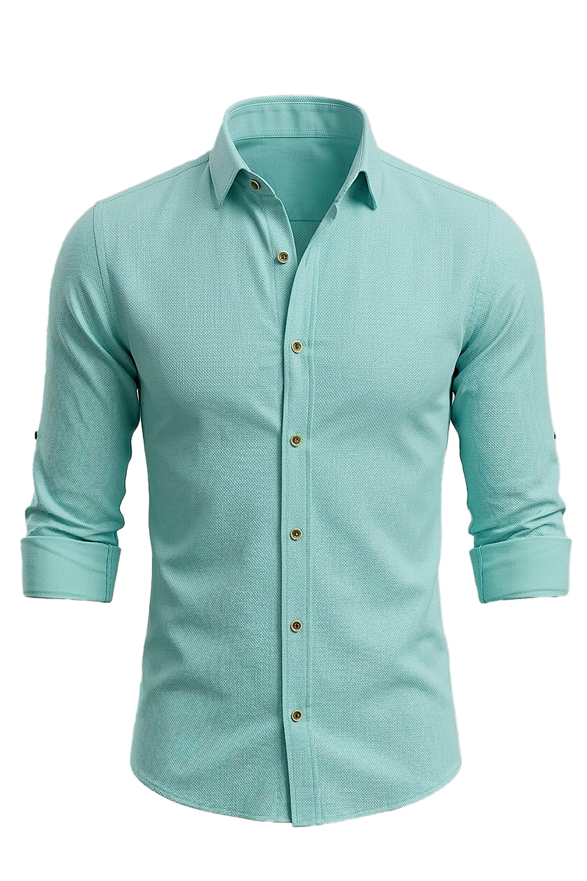 Elegant Rose: Men's Pink Oxford Casual Shirt