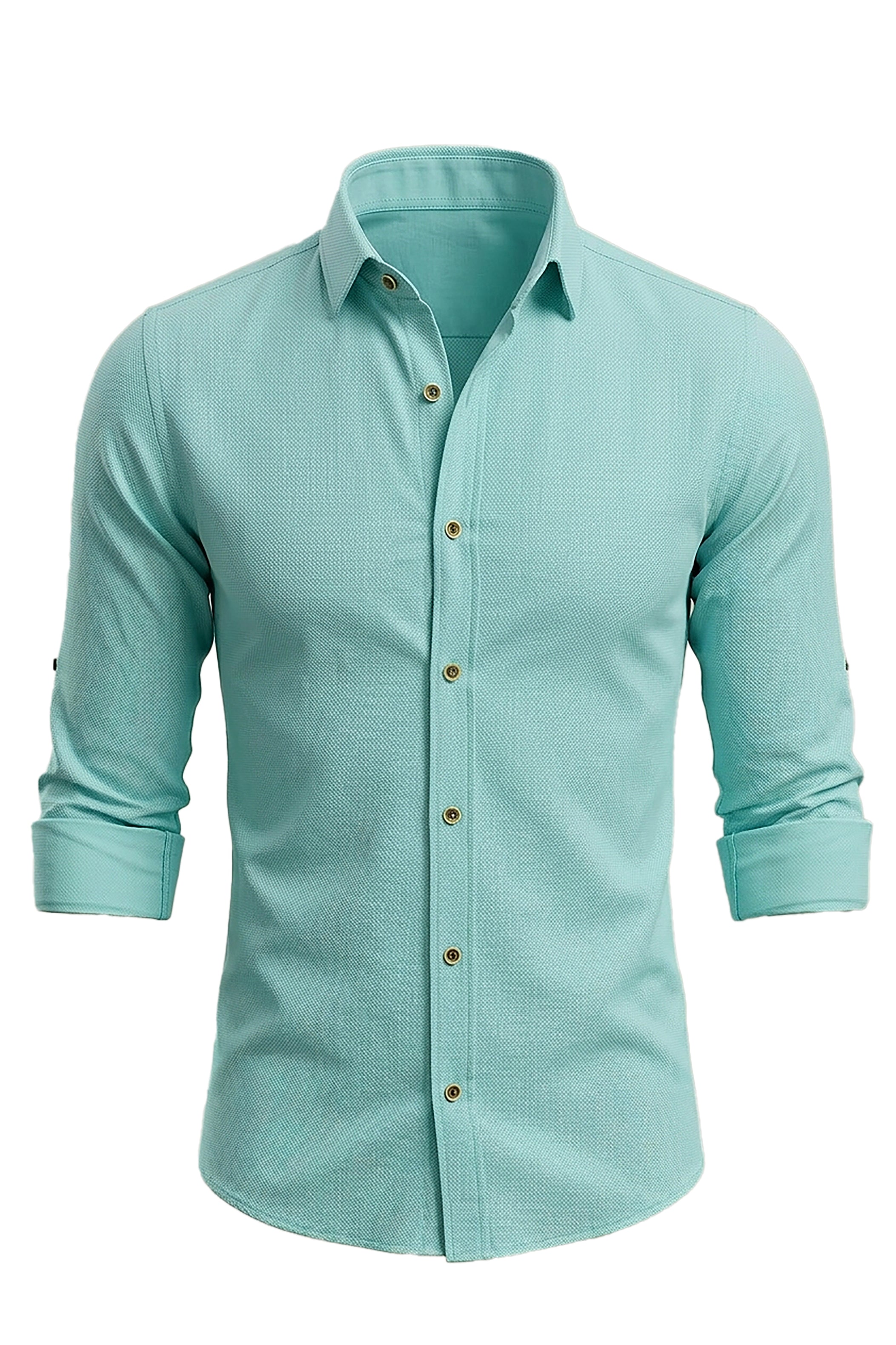 Aqua Oxford Casual Shirt