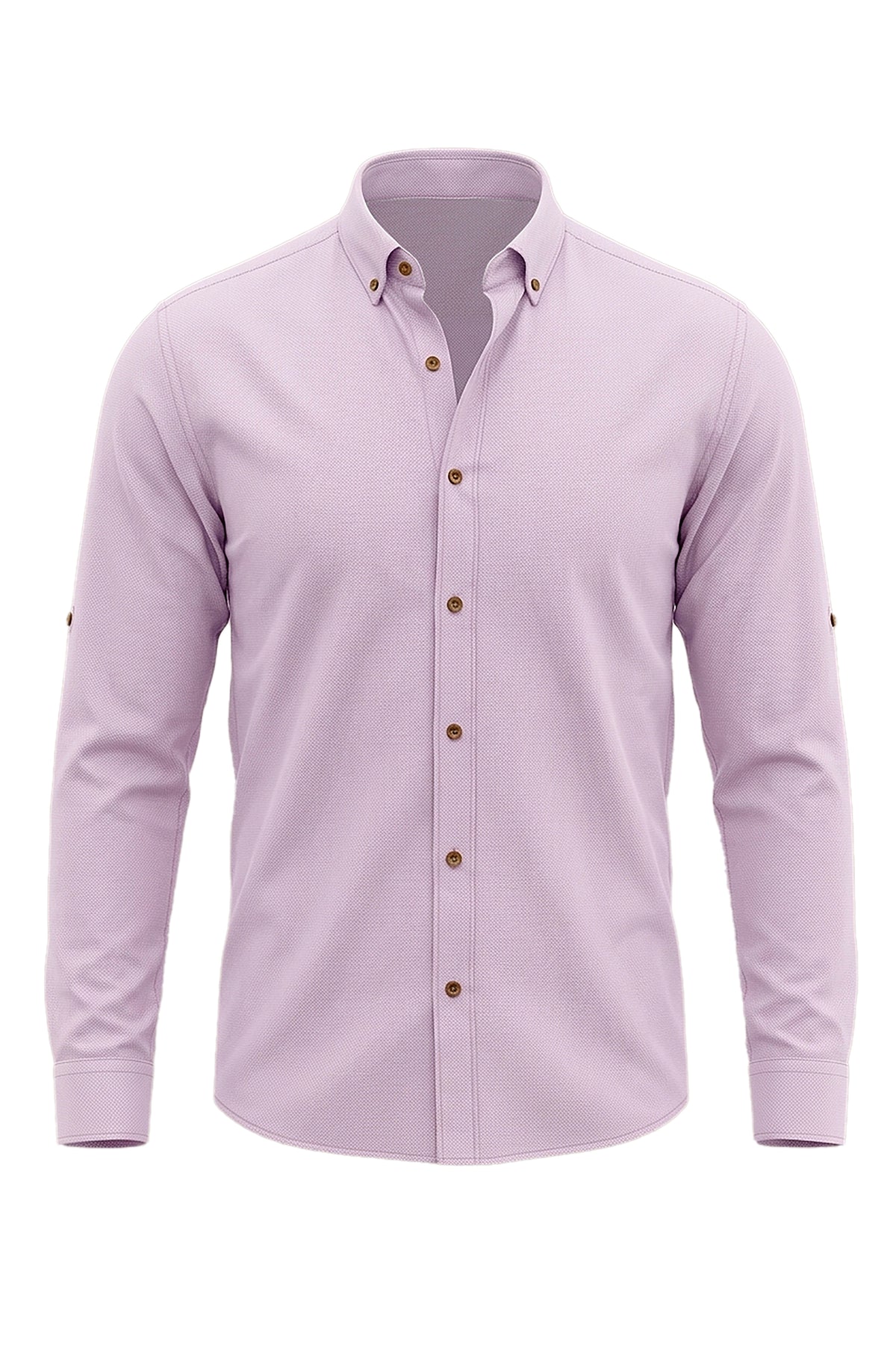 Elegant Rose: Men's Pink Oxford Casual Shirt
