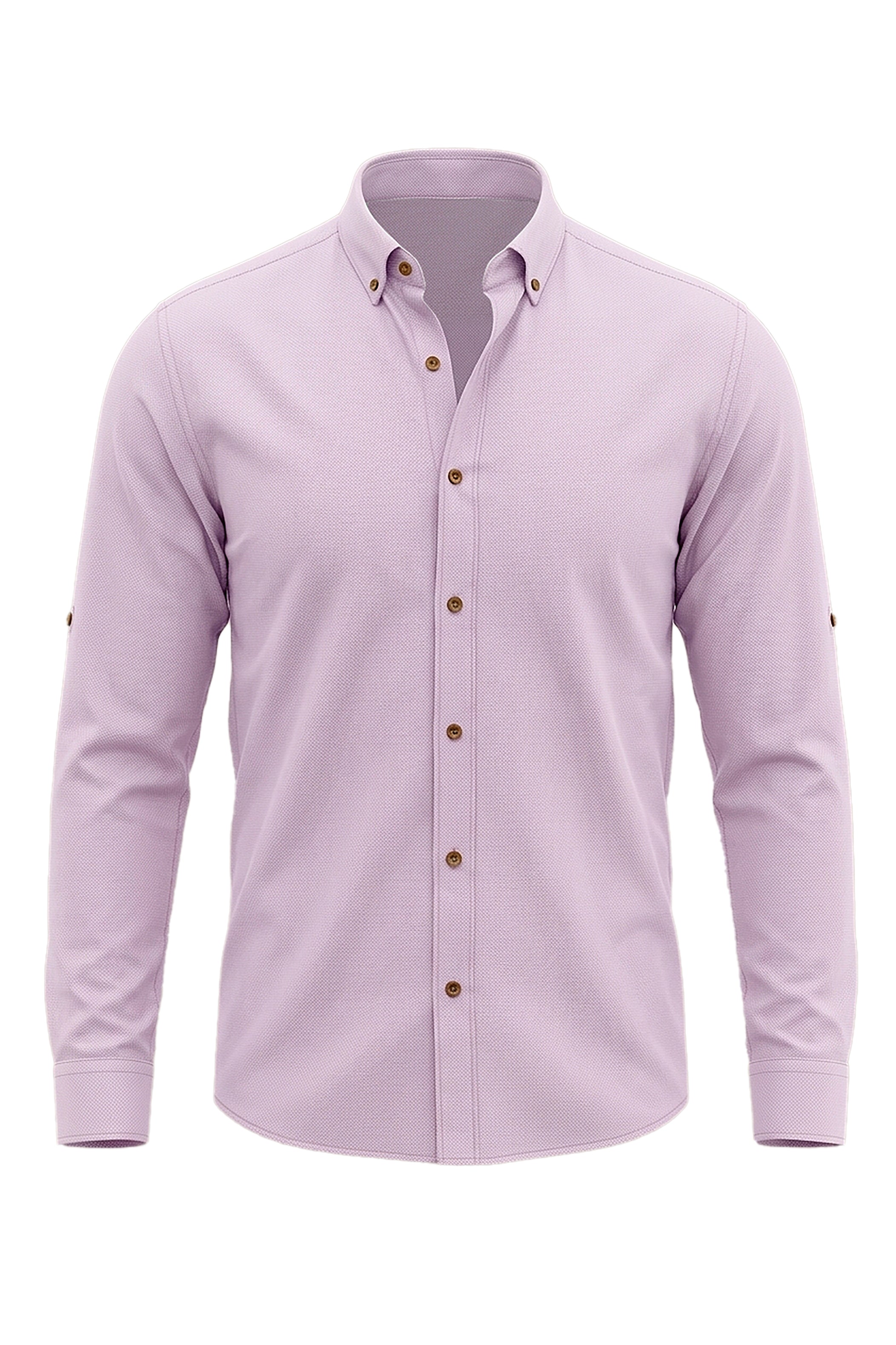 Elegant Rose: Men's Pink Oxford Casual Shirt