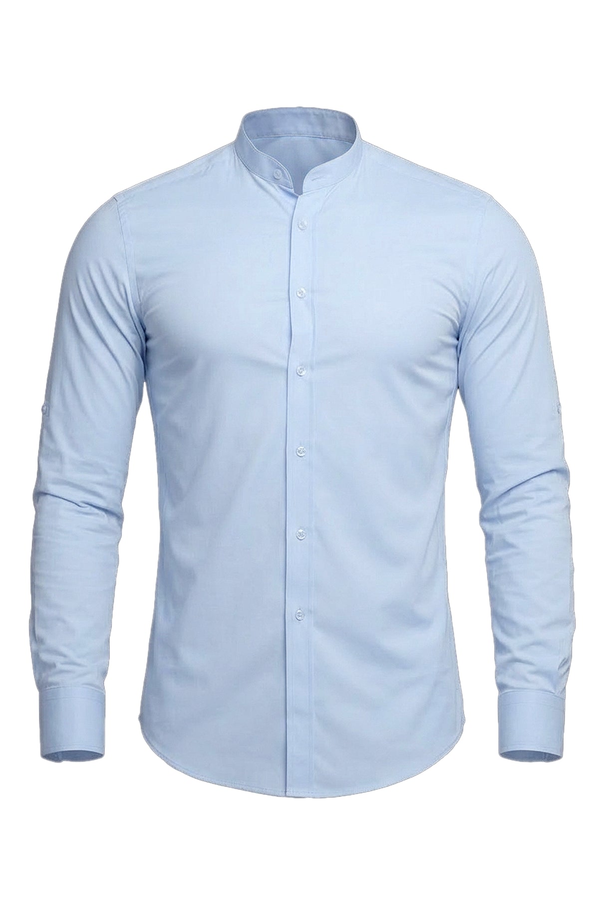 Shirt Lycra Mao Collar Casual