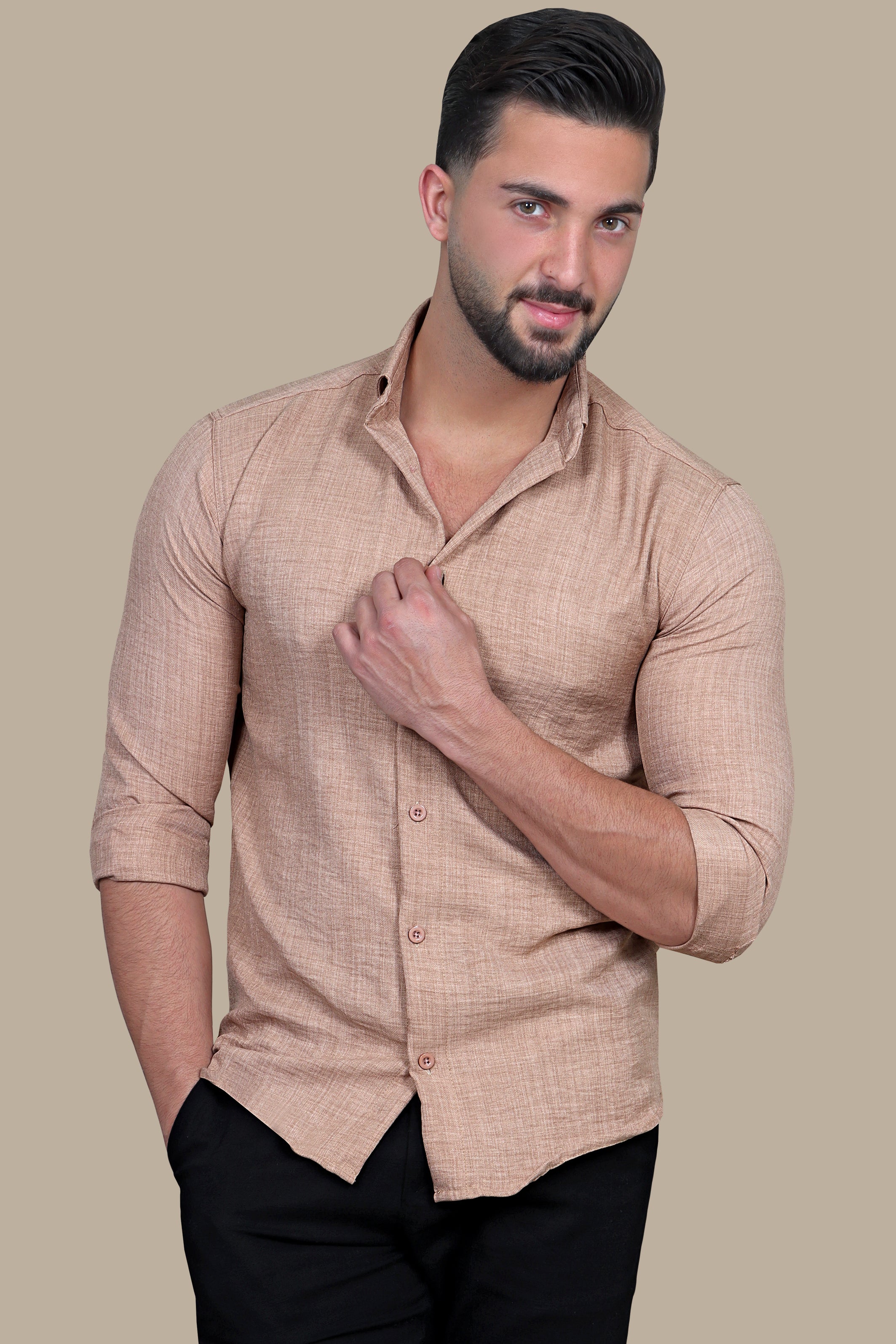 Subtle Sophistication: The Essential Beige Linen Shirt