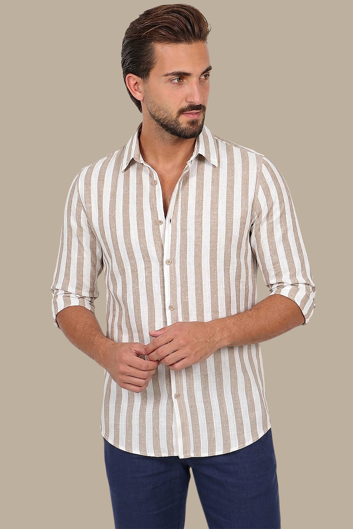 Linen Striped Shirt