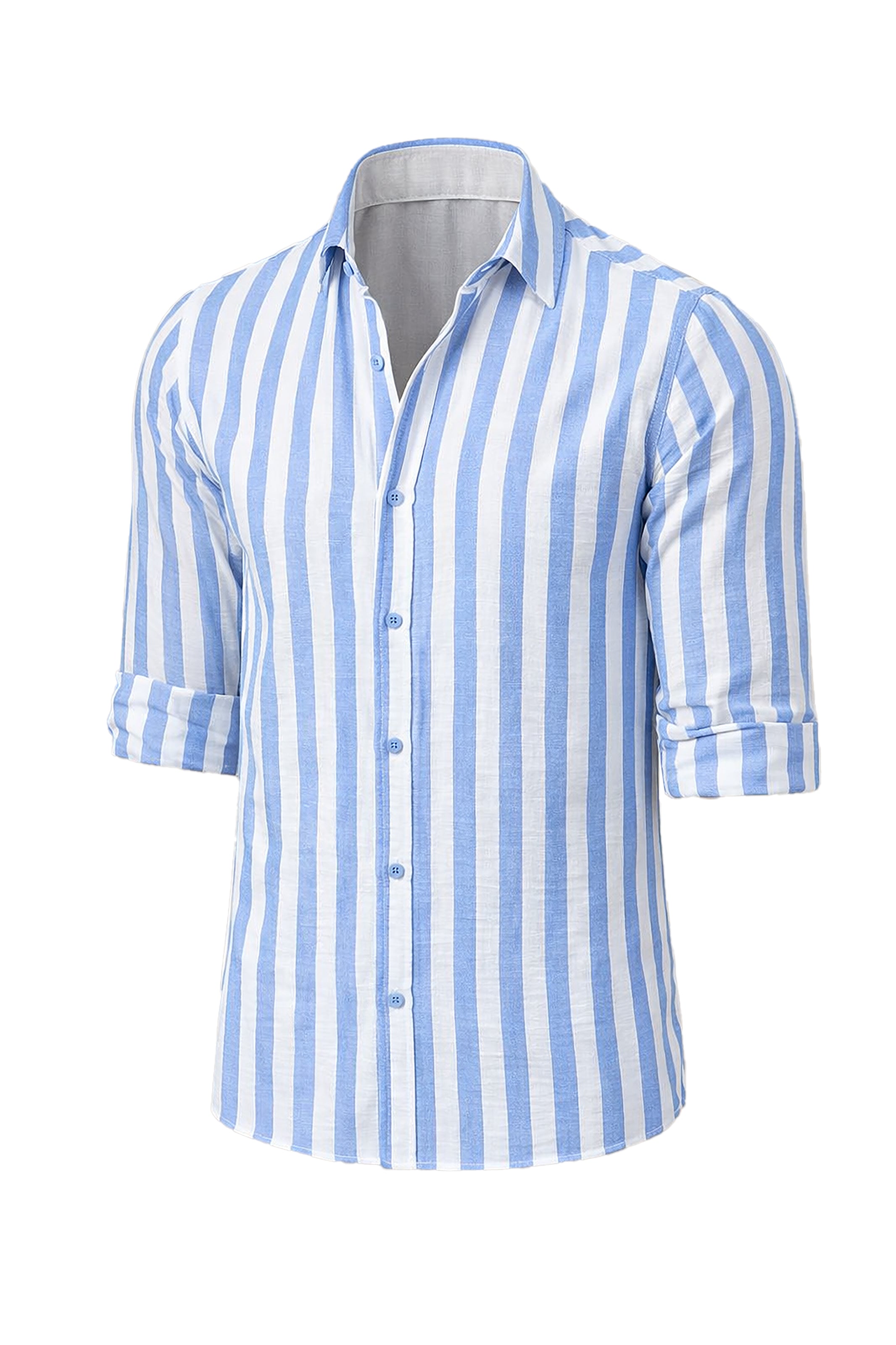 Blue Skies Stripes: Linen Shirt with a Nautical Twist