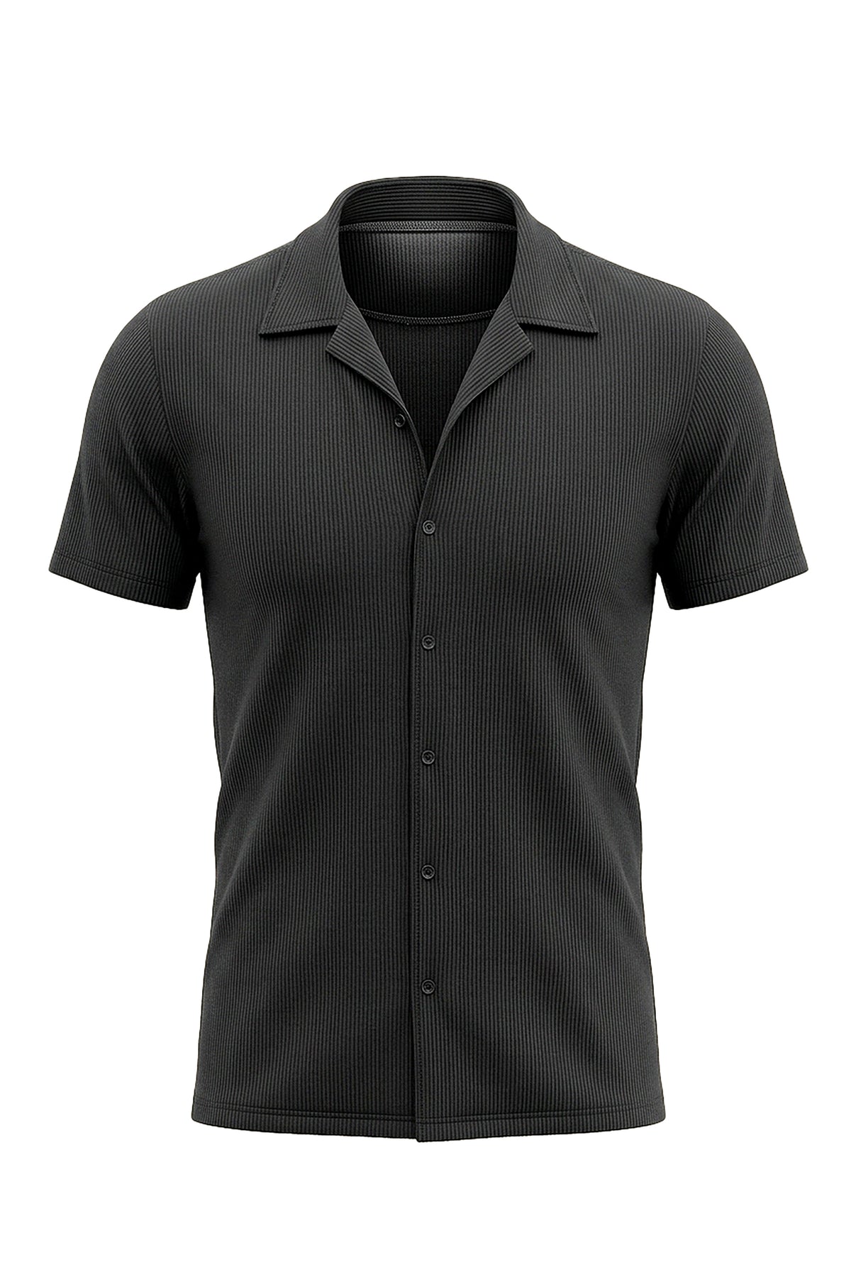 Plain Ribbed Shirt