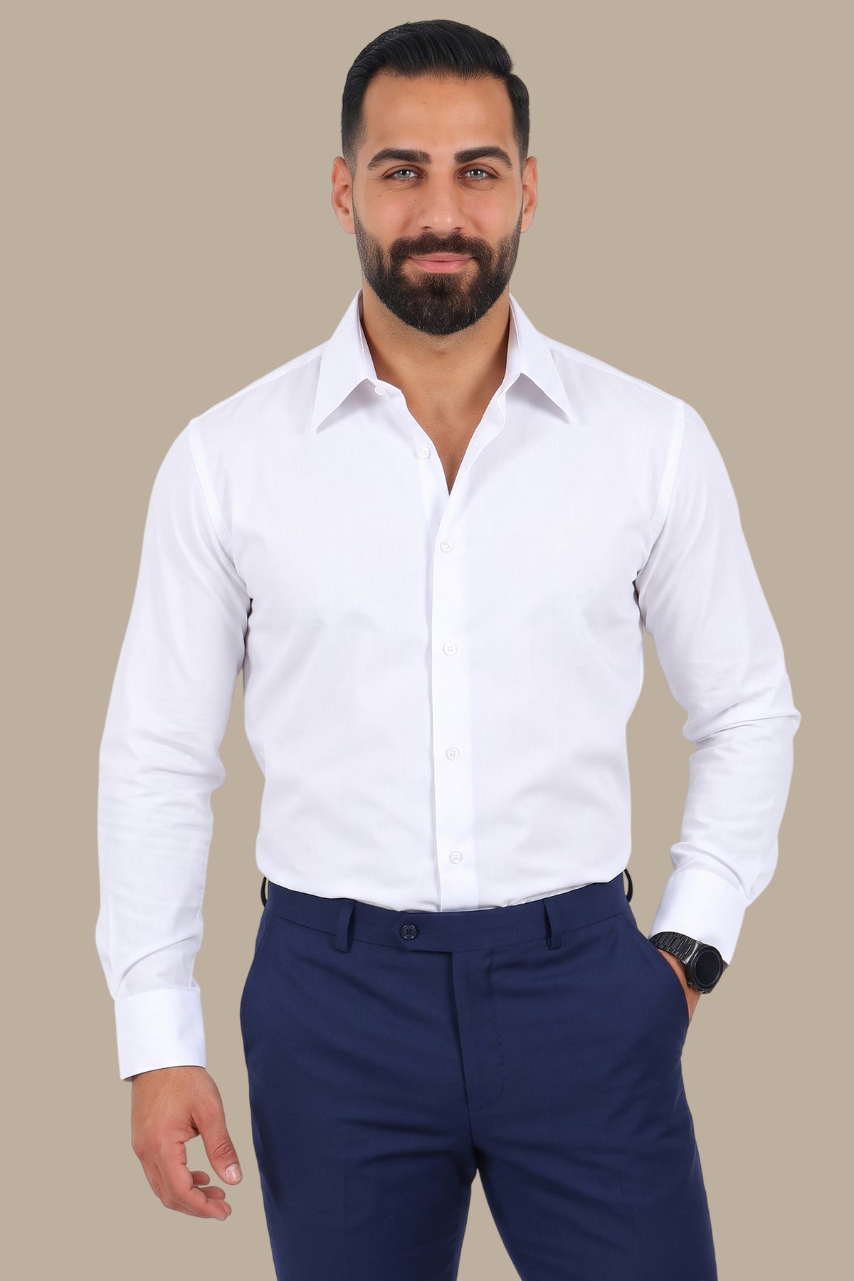 Classic Long Collar Shirt