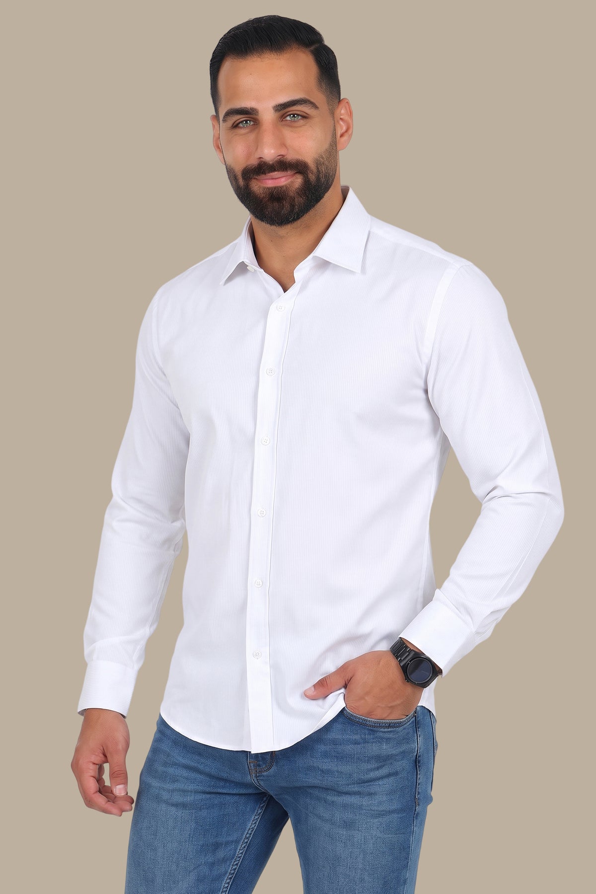 Corded Stripe Shirt