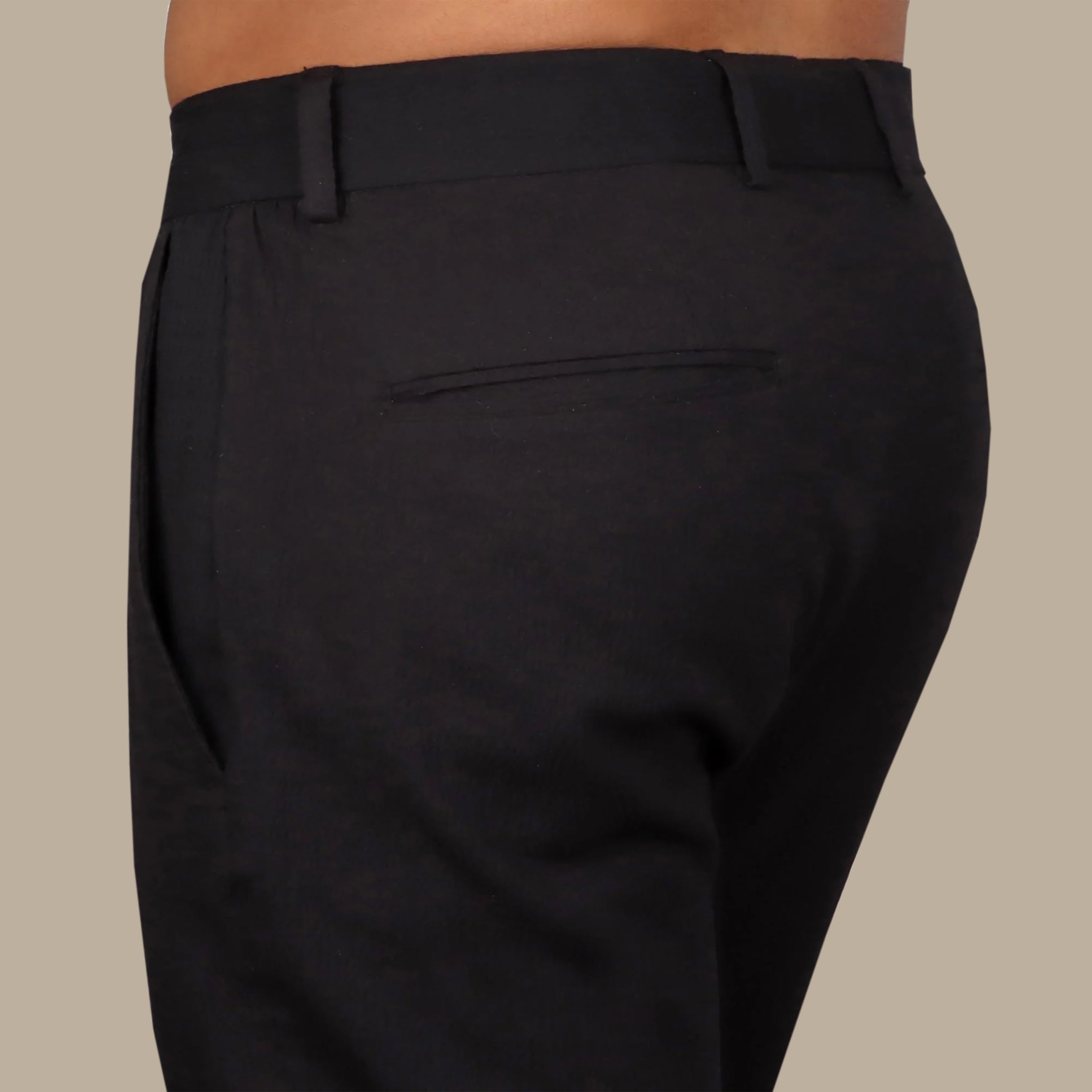 Lightweight Black Casual Pants