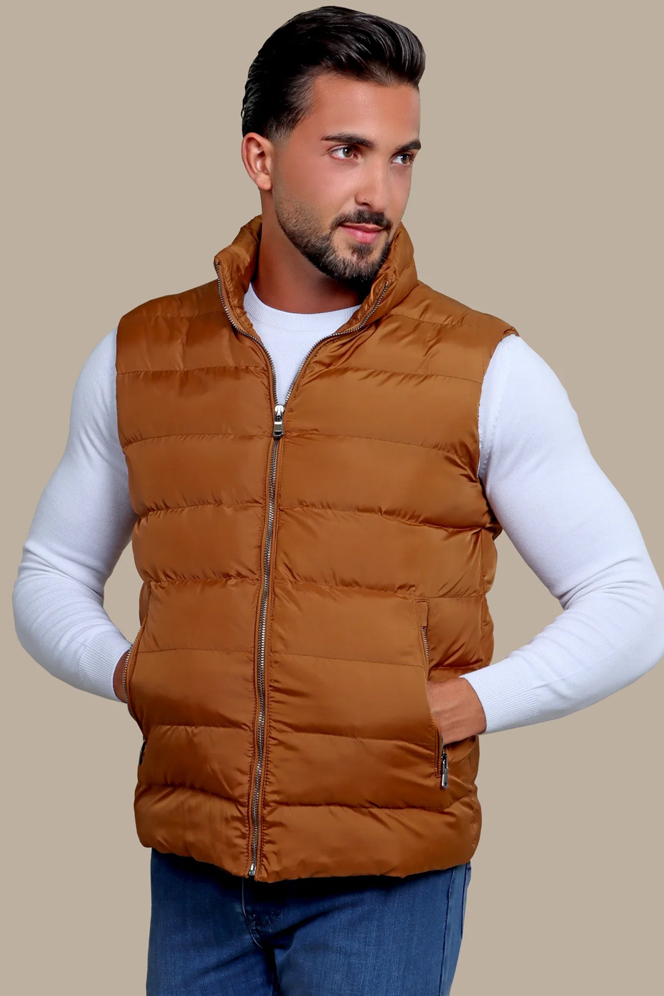 Havane Plain Puffer Vest