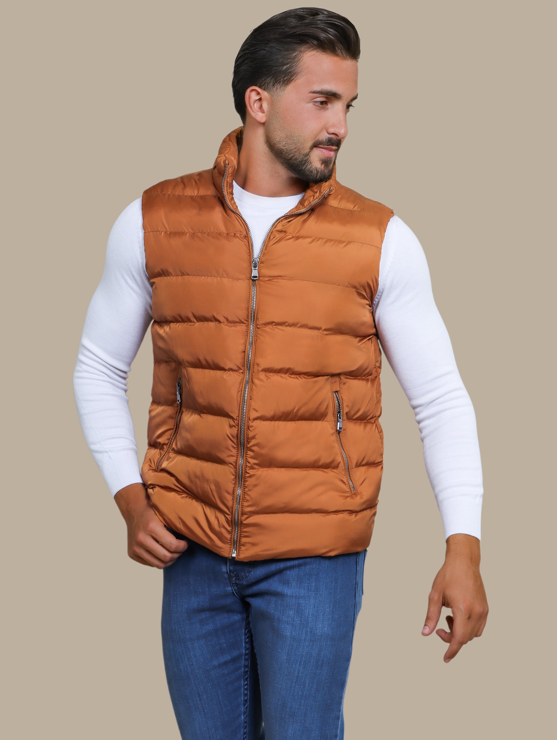 Havane Plain Puffer Vest