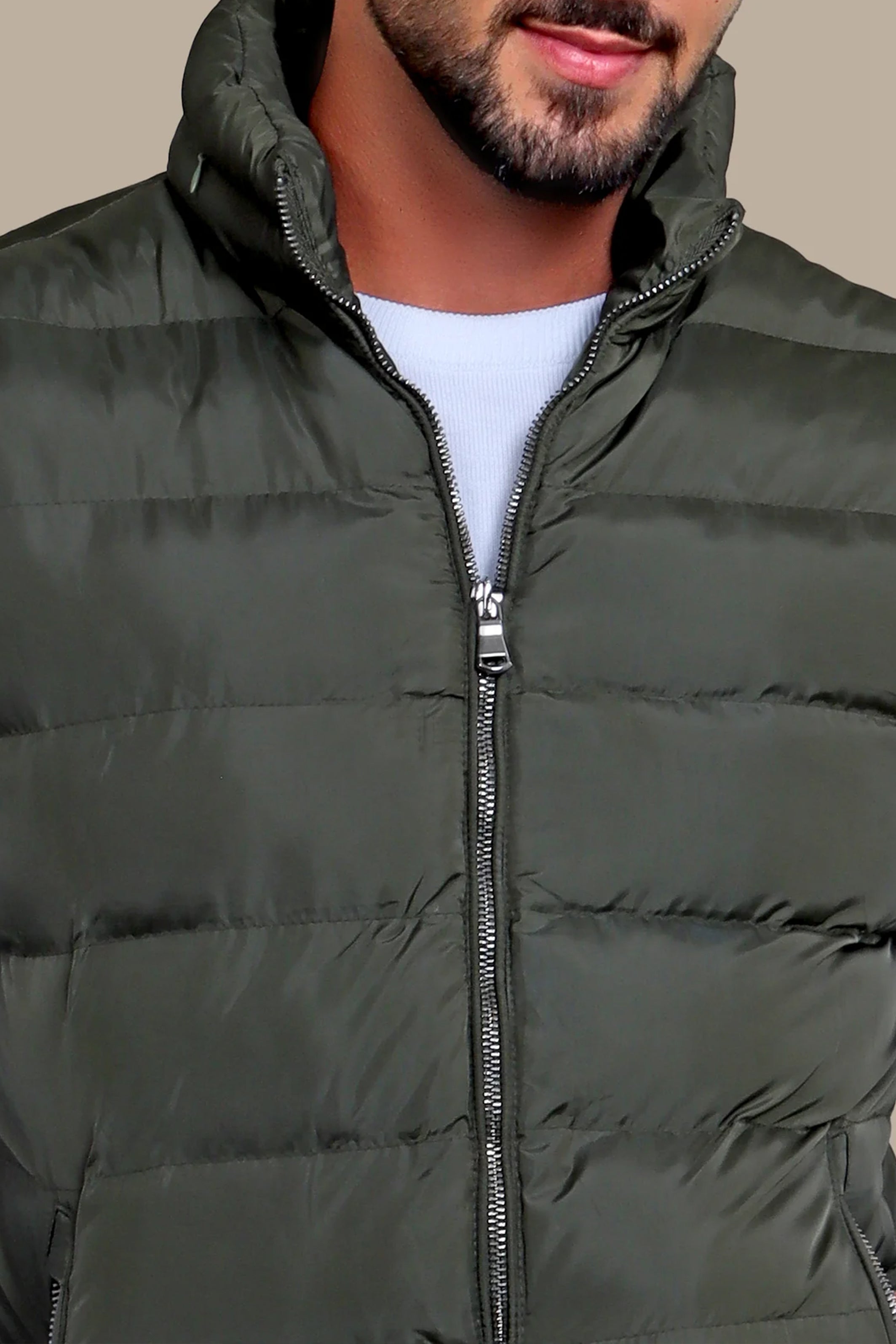 Vest Puffer Plain | Khaki