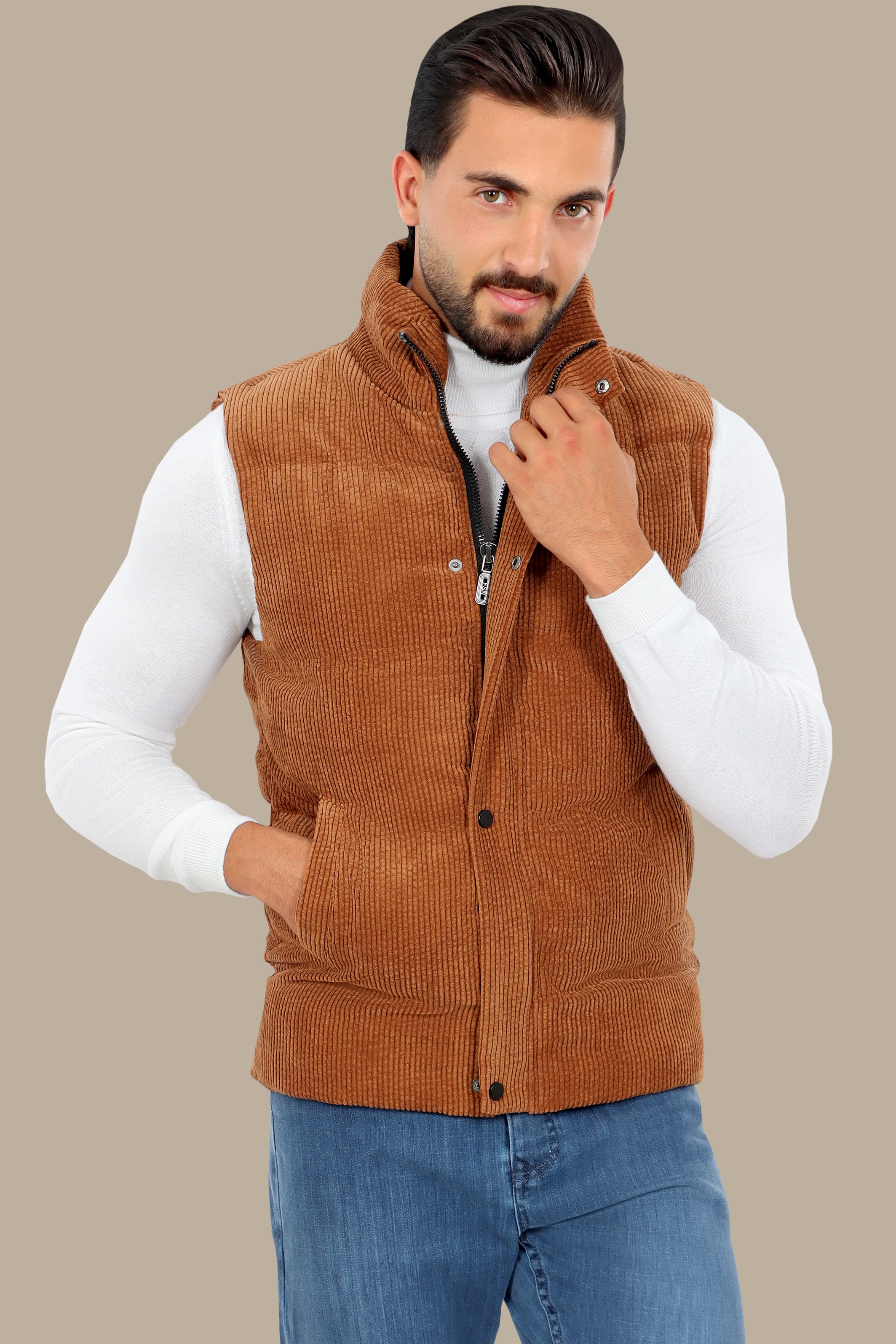 Havane Corduroy Vest