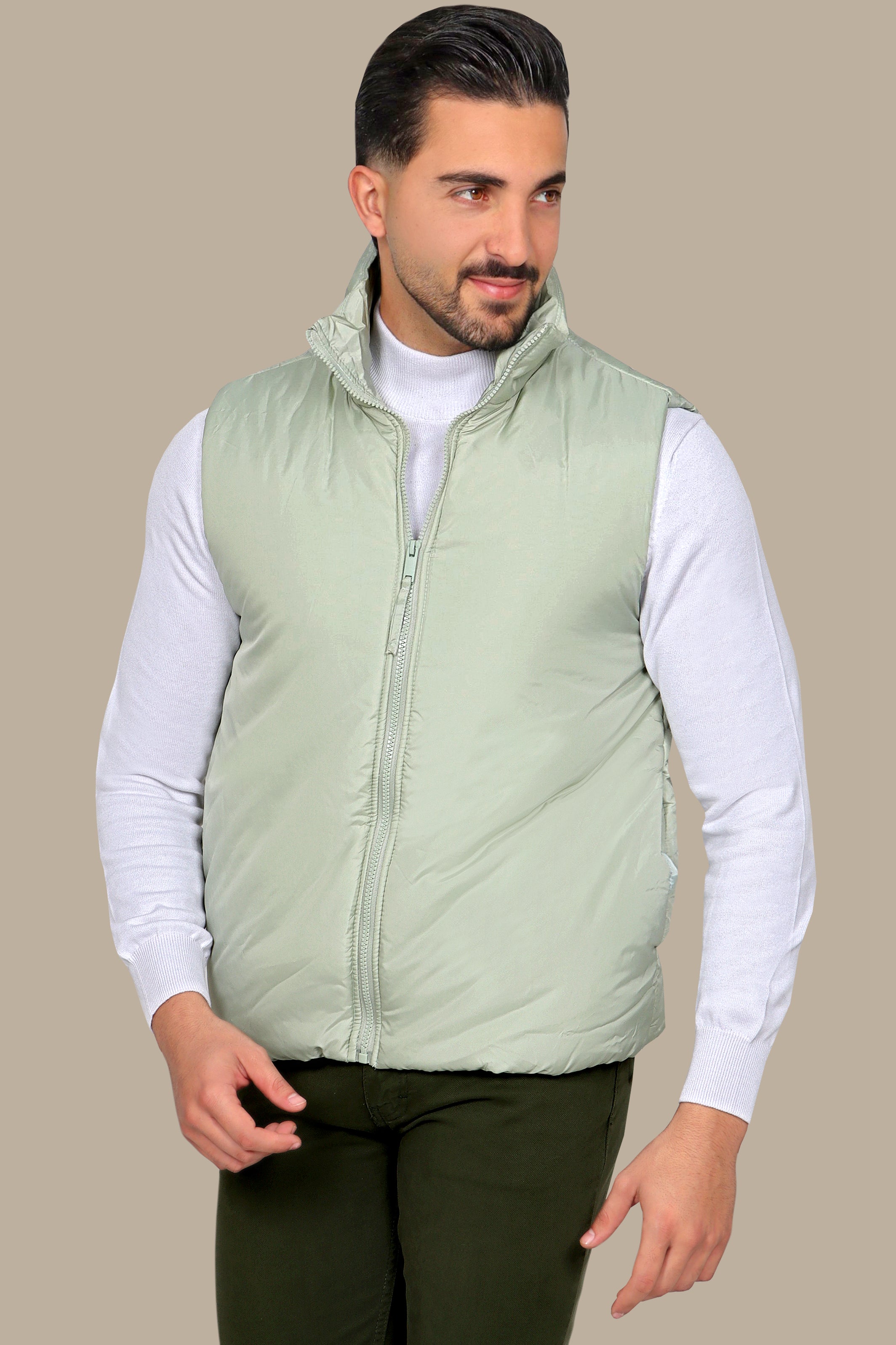 Light Green Basic Vest