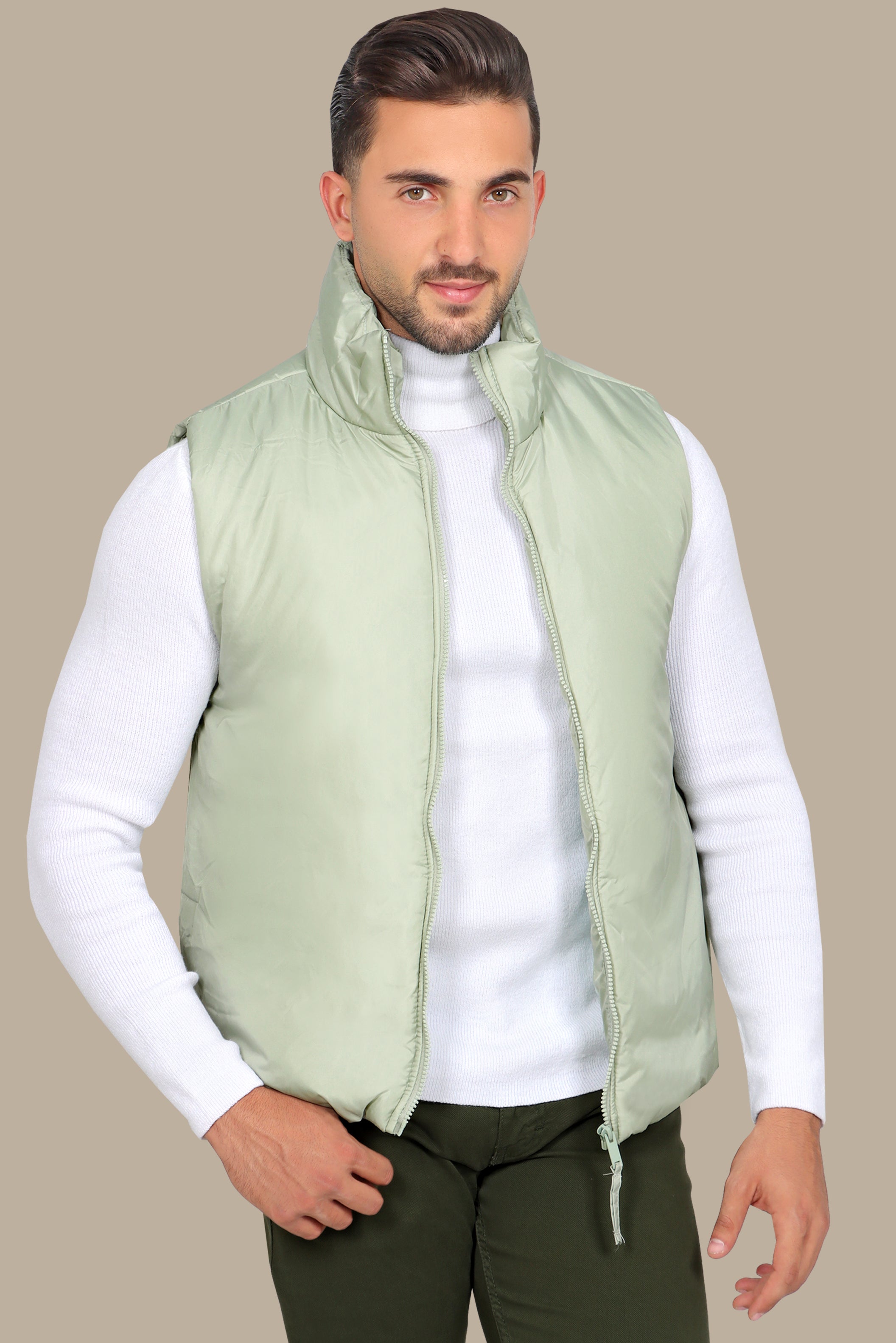 Light Green Basic Vest