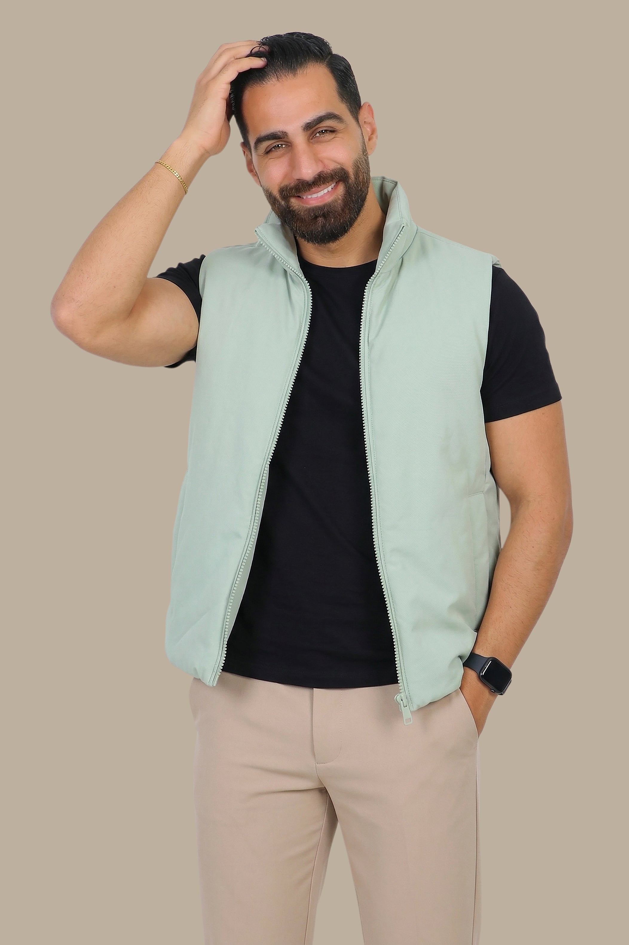 Light Green Basic Vest