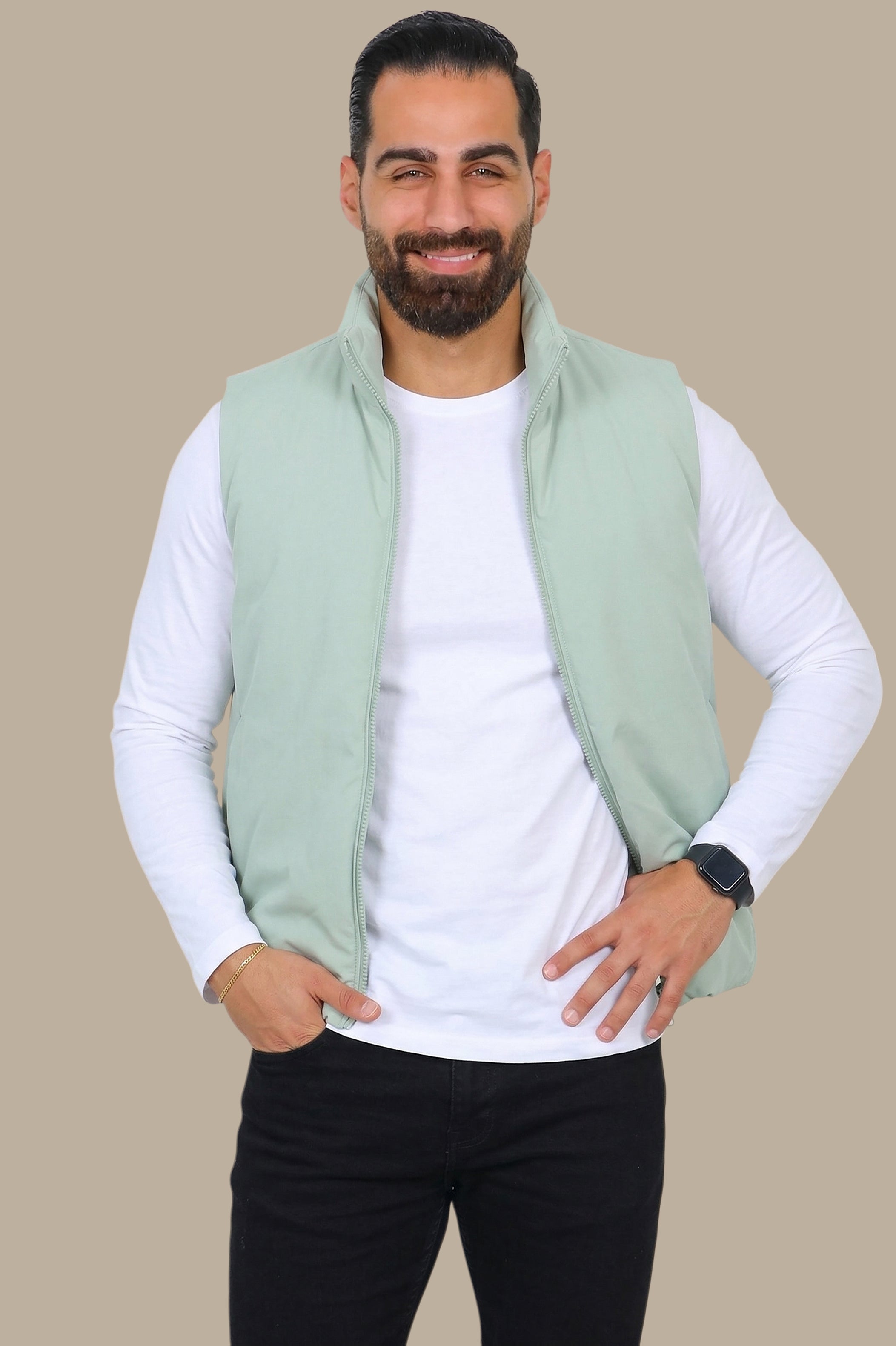 Light Green Basic Vest