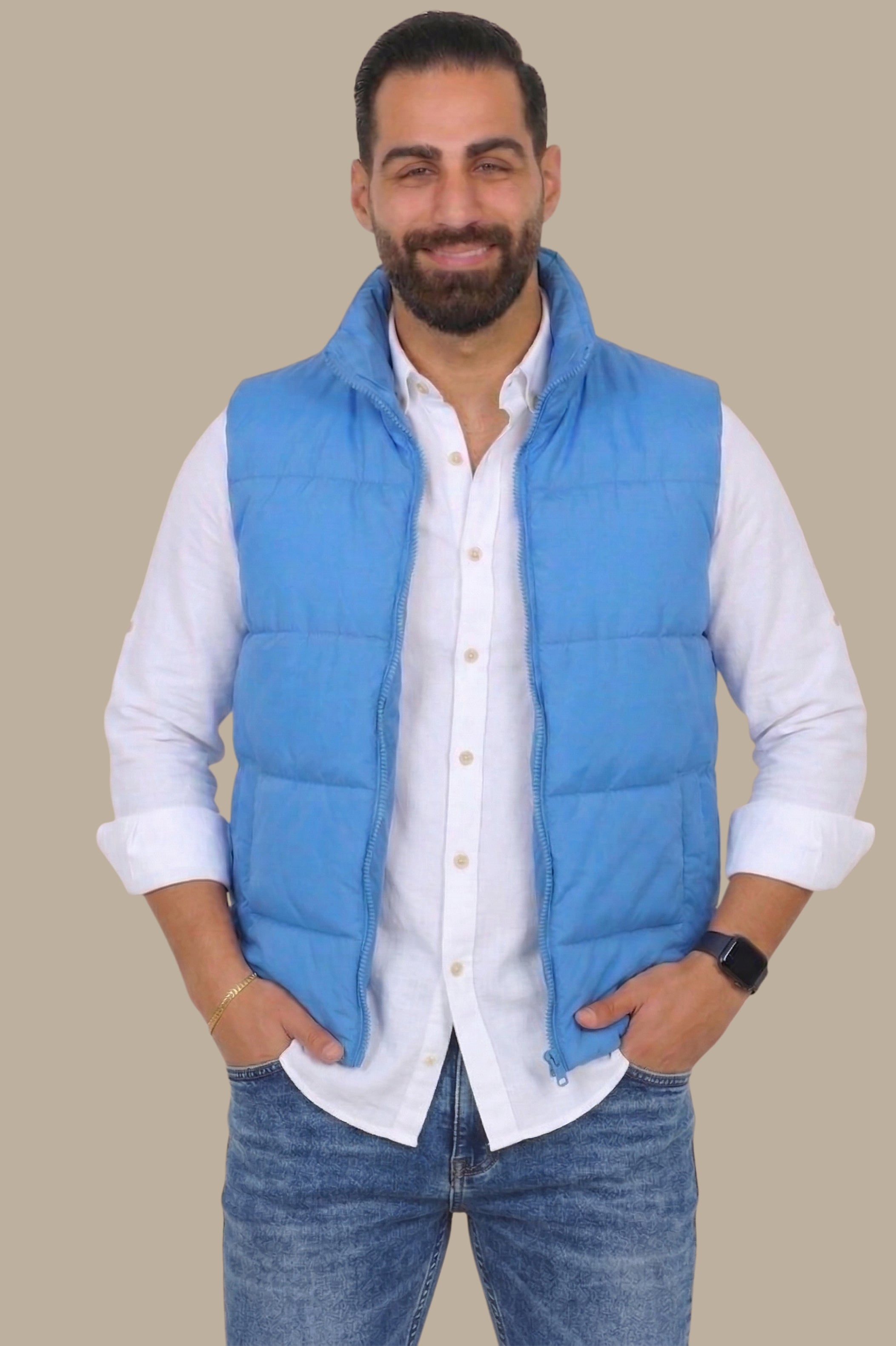 Blue Basic Vest