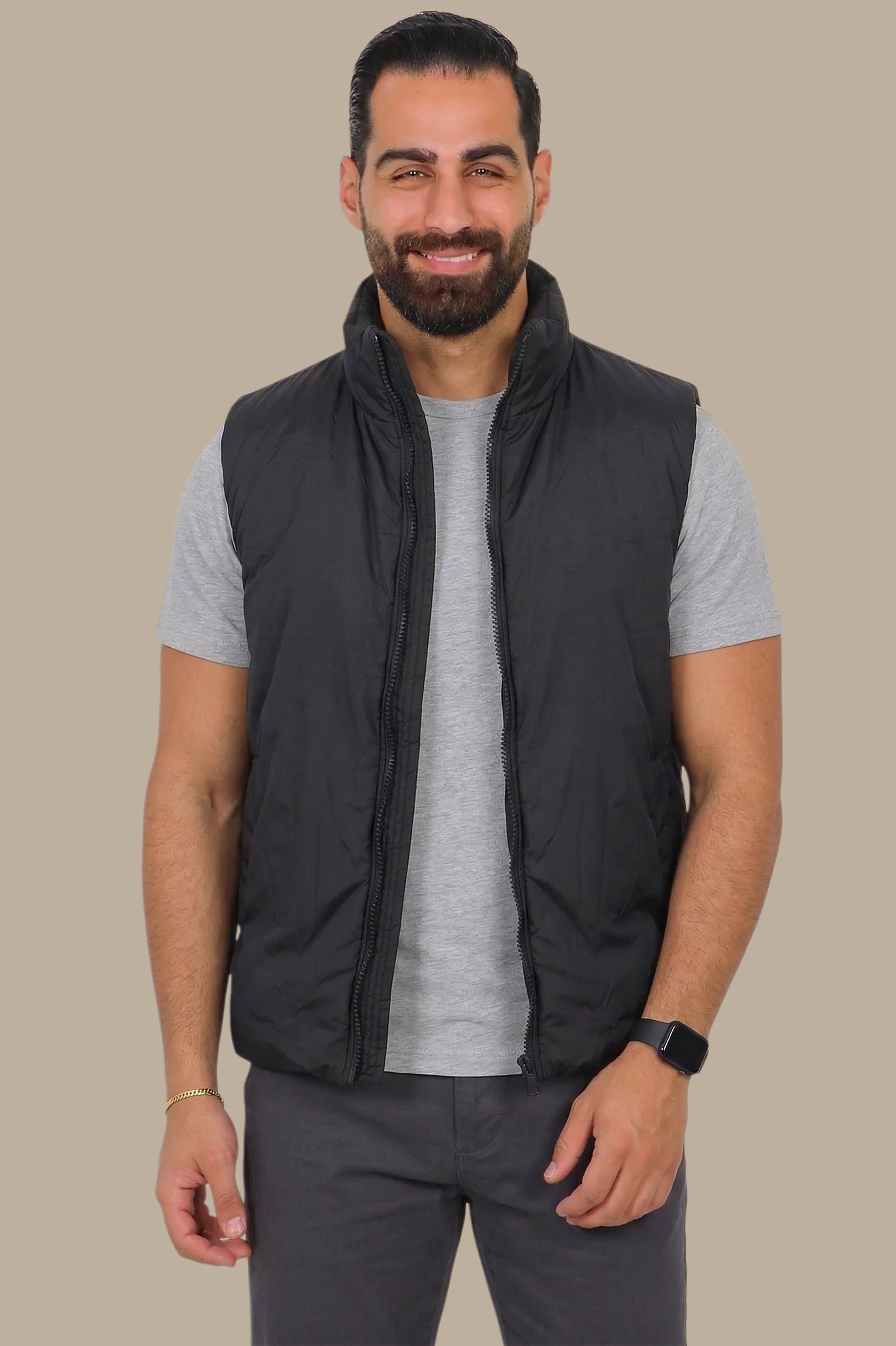Classic Black Basic Vest