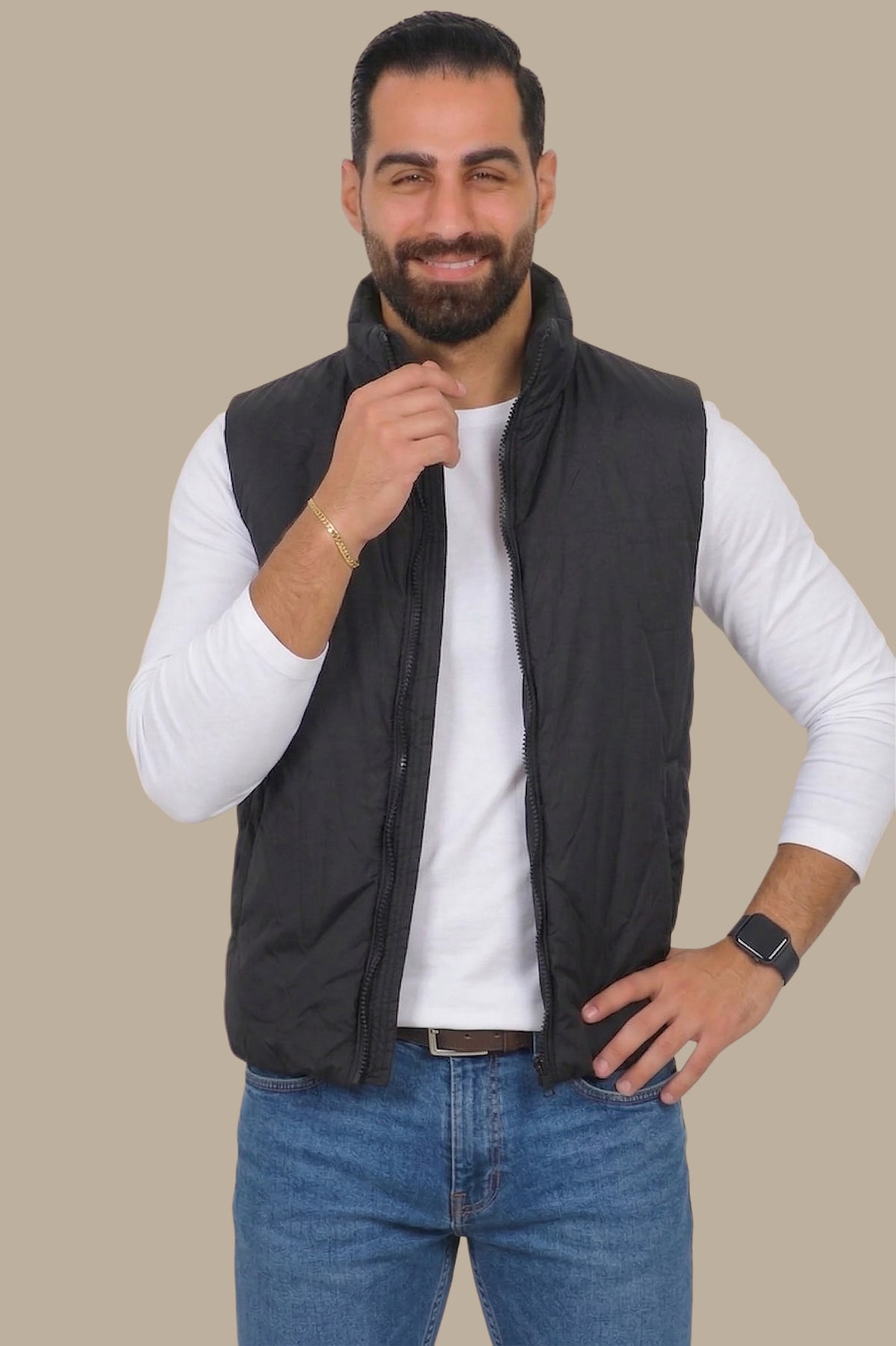 Classic Black Basic Vest
