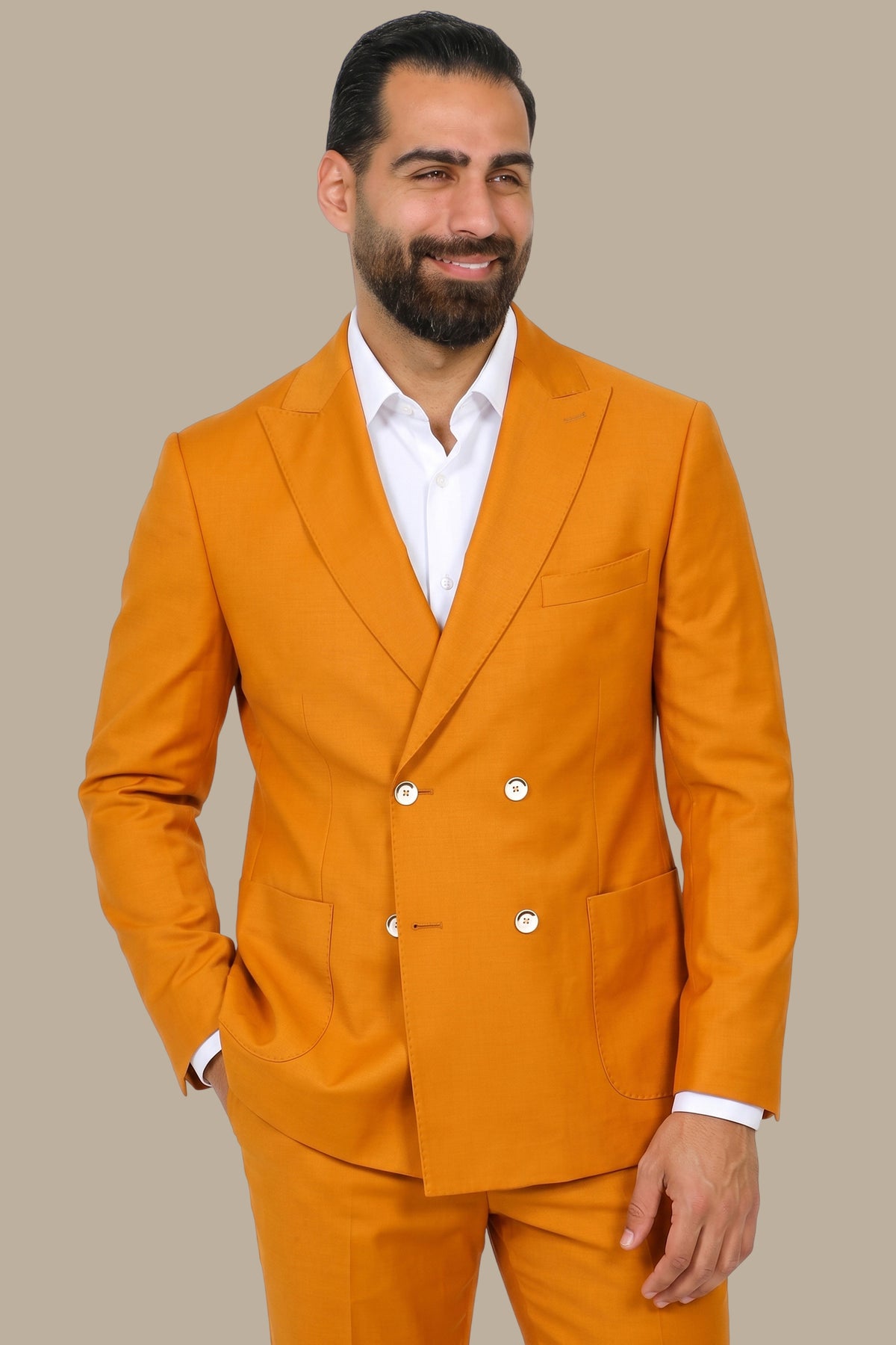 Double Breasted 4 Button Suit
