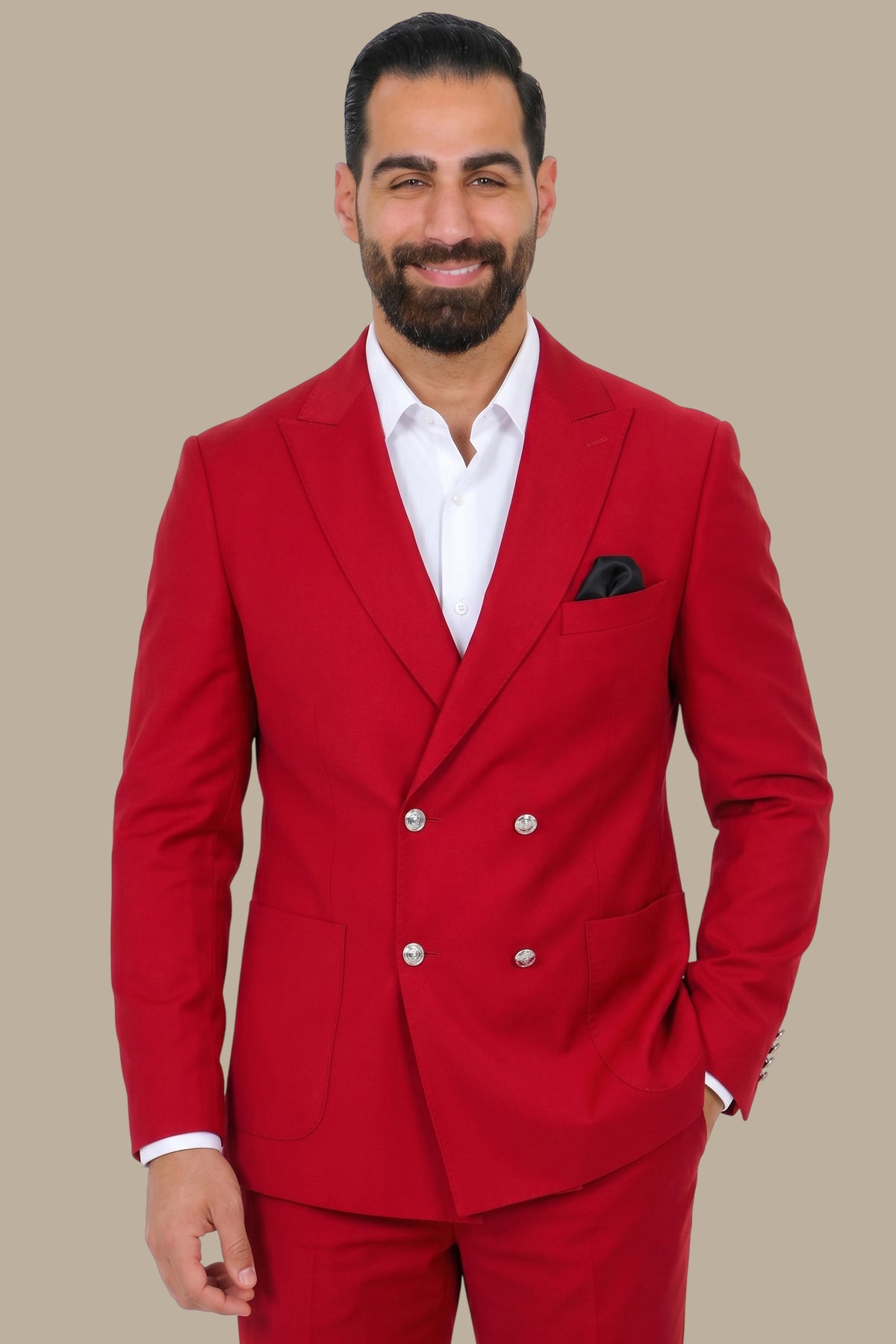 Double Breasted 4 Button Suit