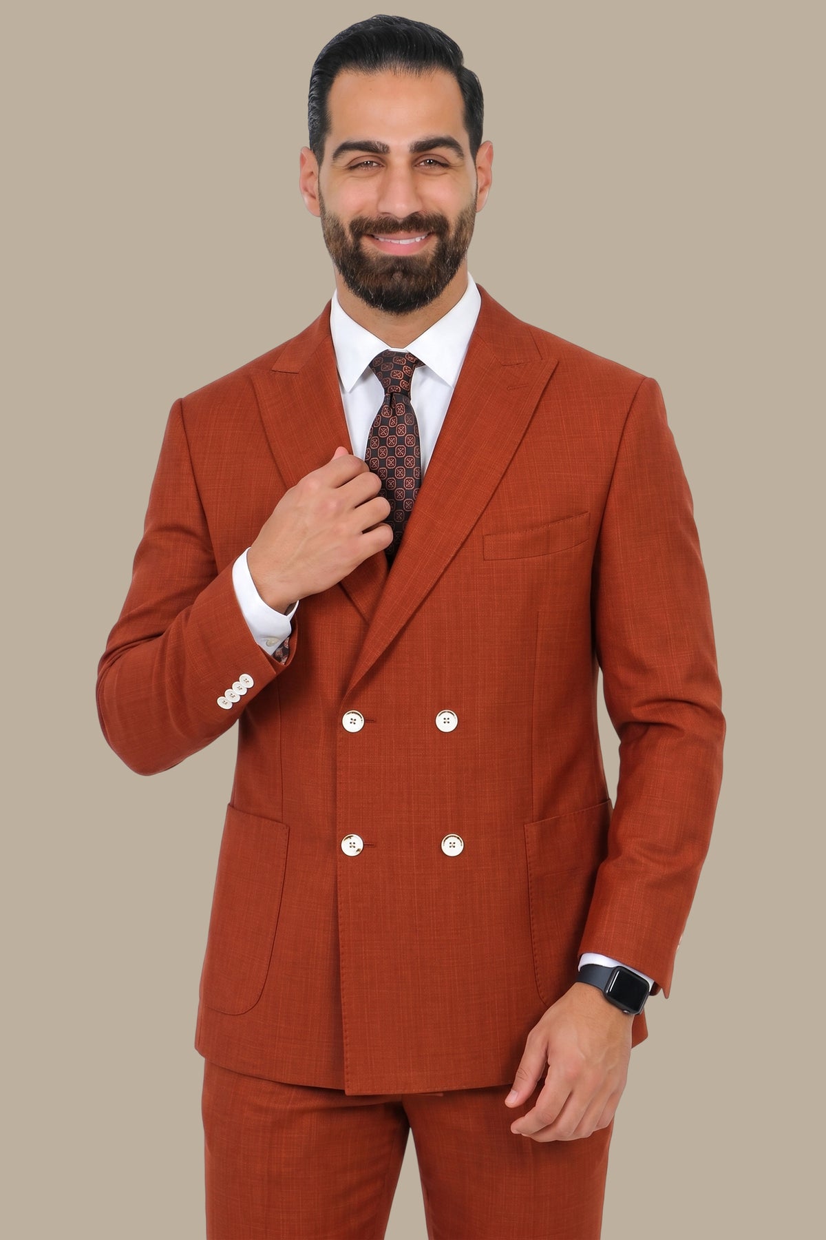 Double Breasted 4 Button Suit