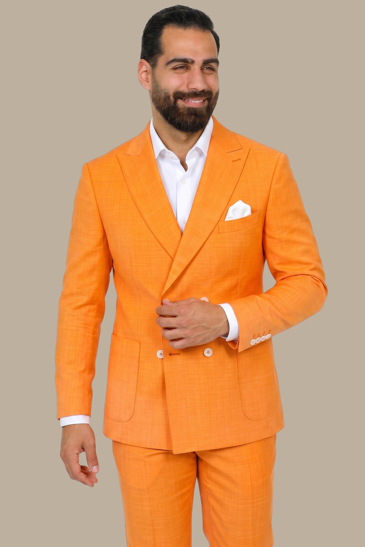 Double Breasted 4 Button Suit