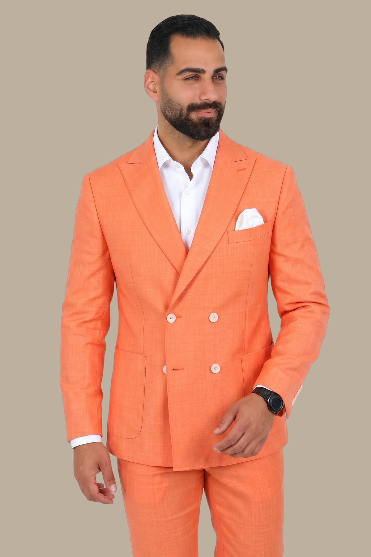 Double Breasted 4 Button Suit