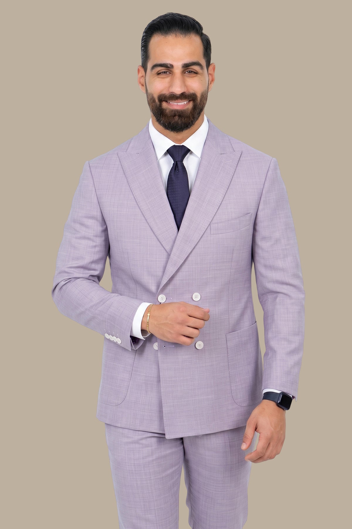 Double Breasted 4 Button Suit