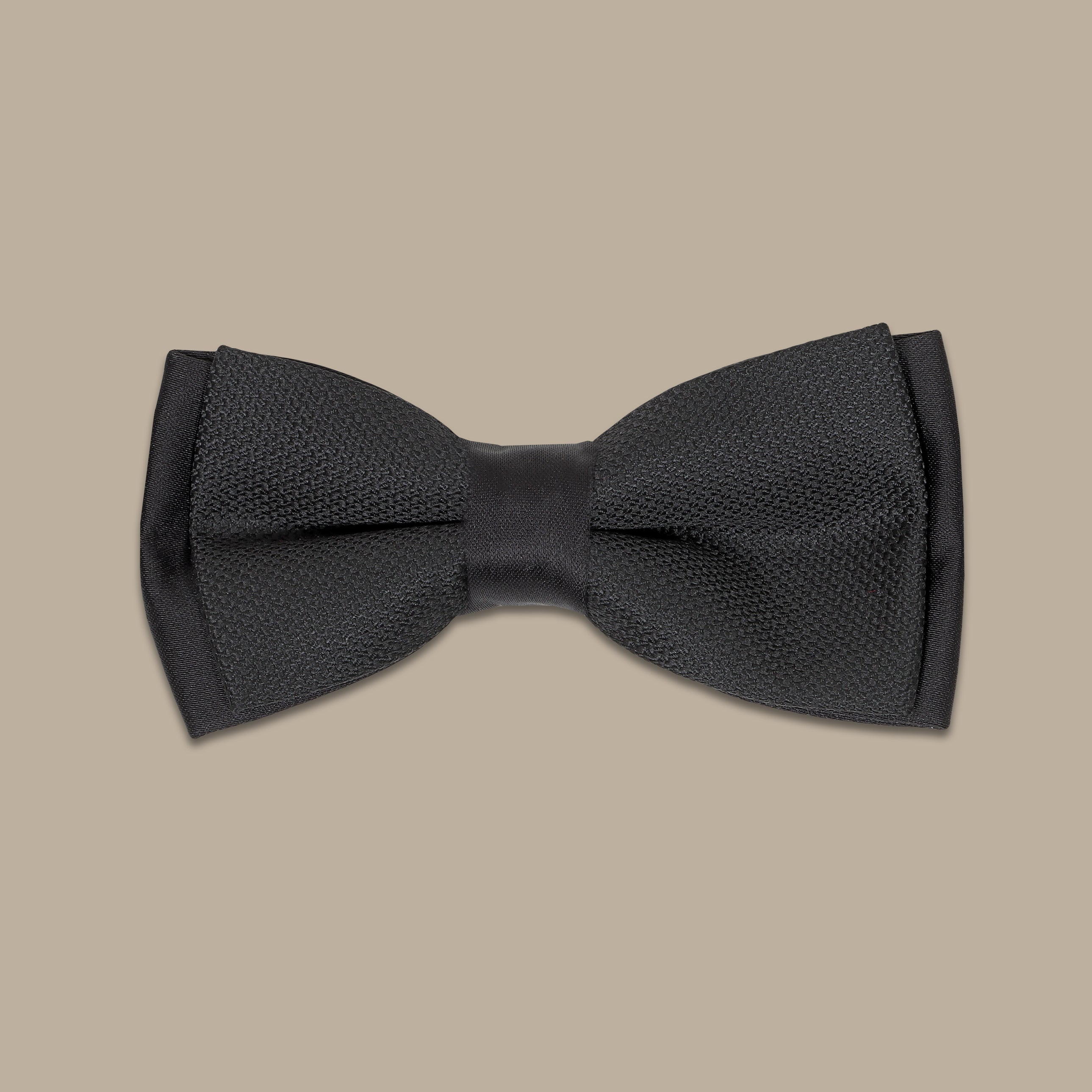 Double Structured Black Bowtie