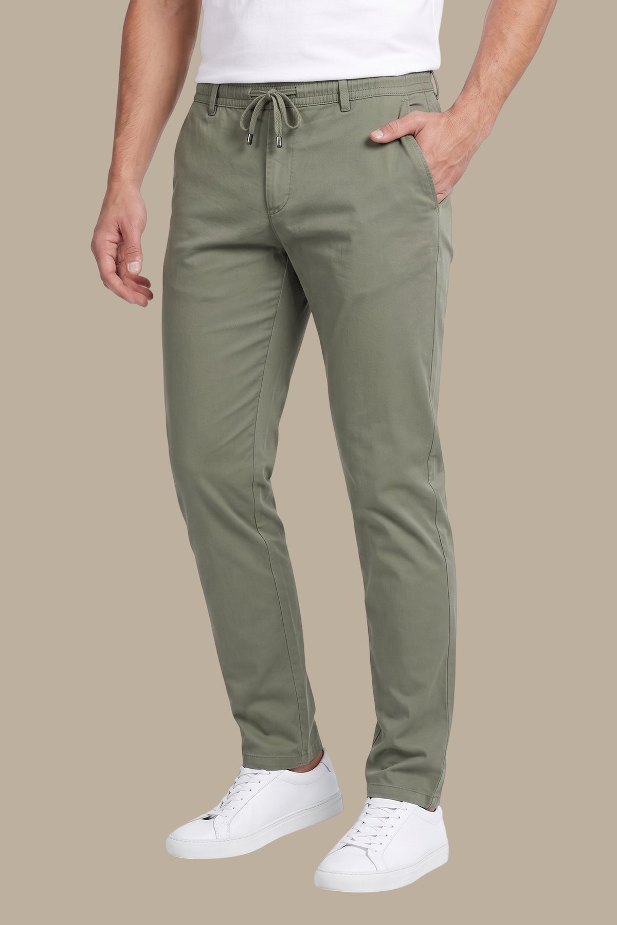 Fashion Trouser With Elastic Band