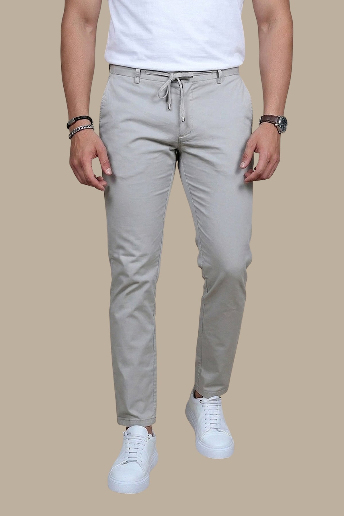 Fashion Trouser With Elastic Band