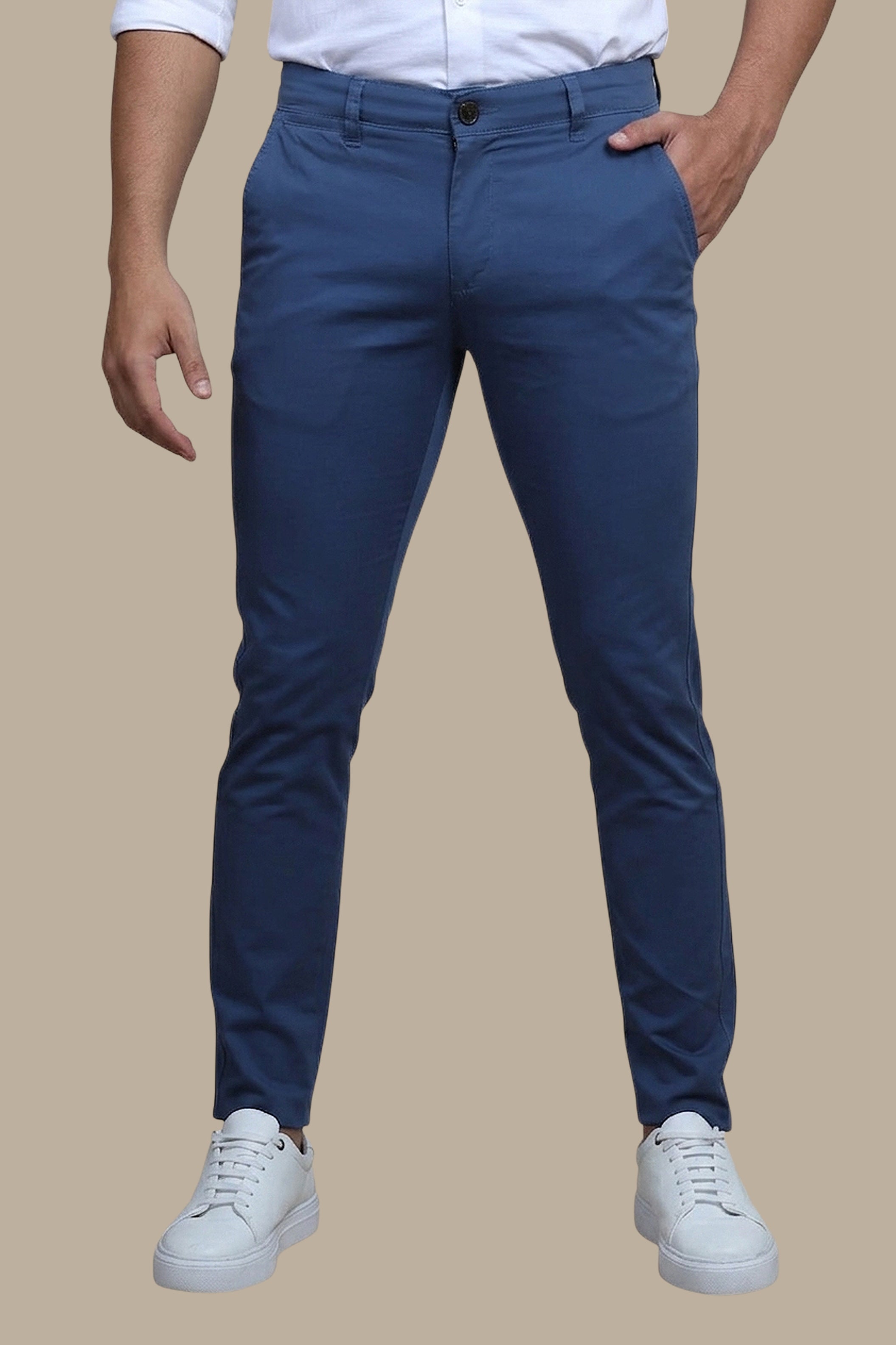 Blue Bliss: Embrace Effortless Style with Chino Slim Fit Elegance