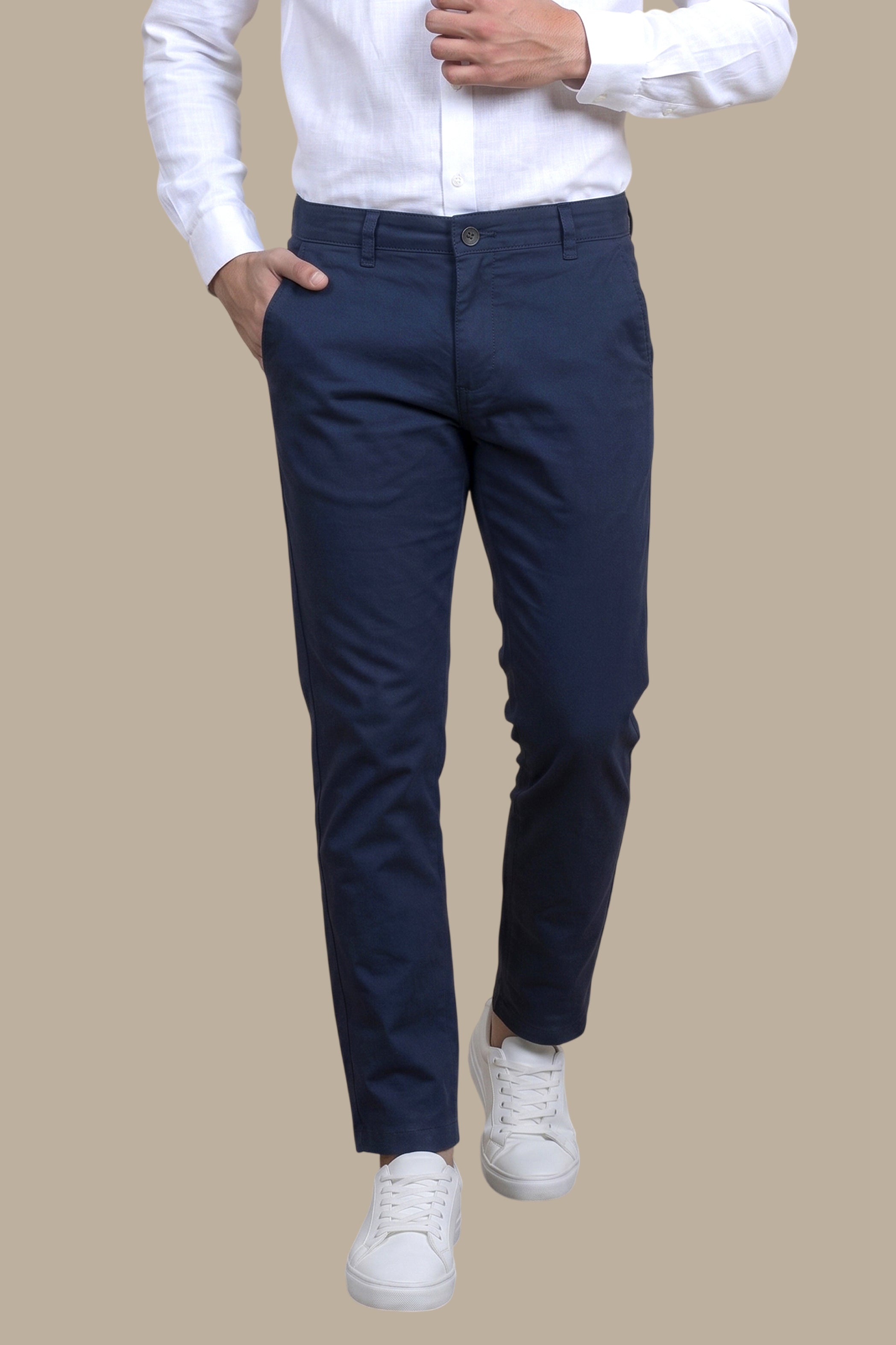 Navy Slim Fit Chino Pants