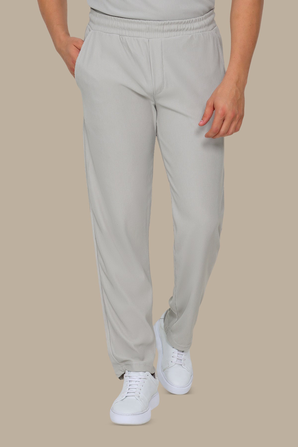 Pant Baggy Ribbed Plain